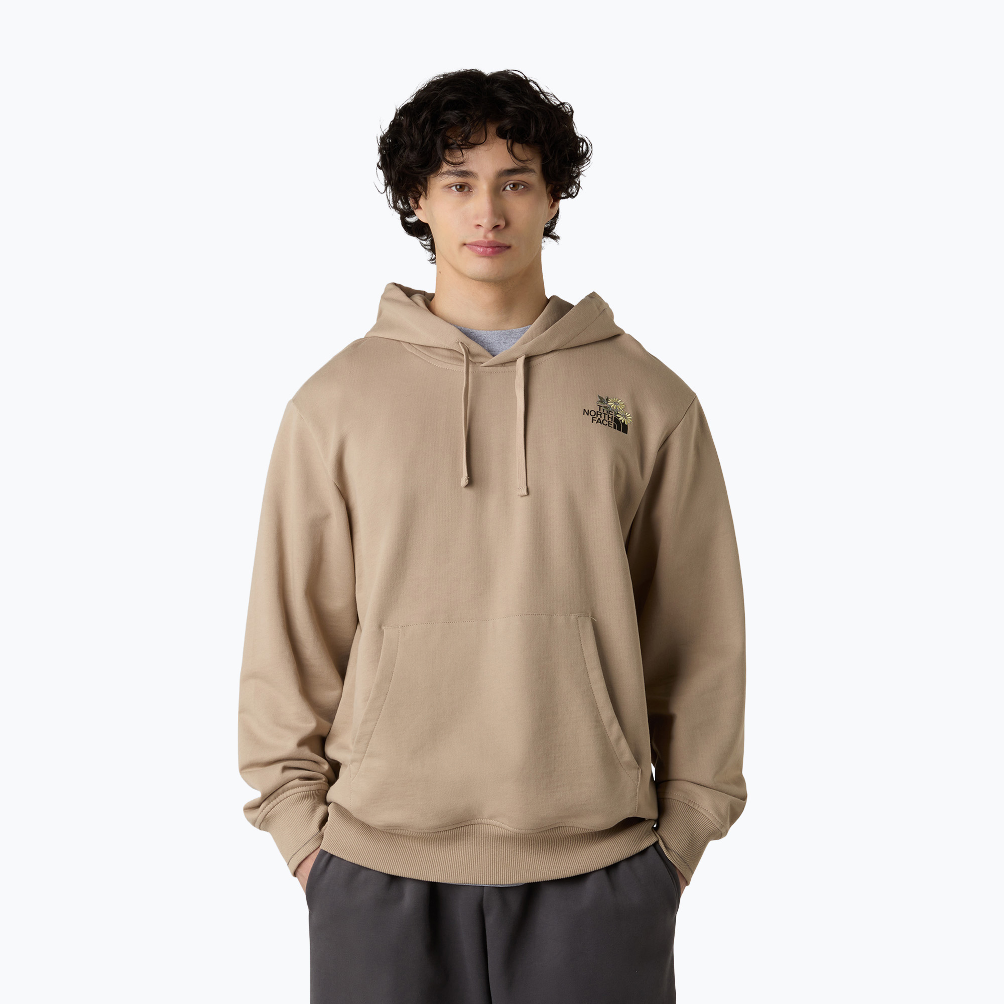 Bluza męska The North Face Flower Dome Relaxed Hooded GPH mushroom grey 