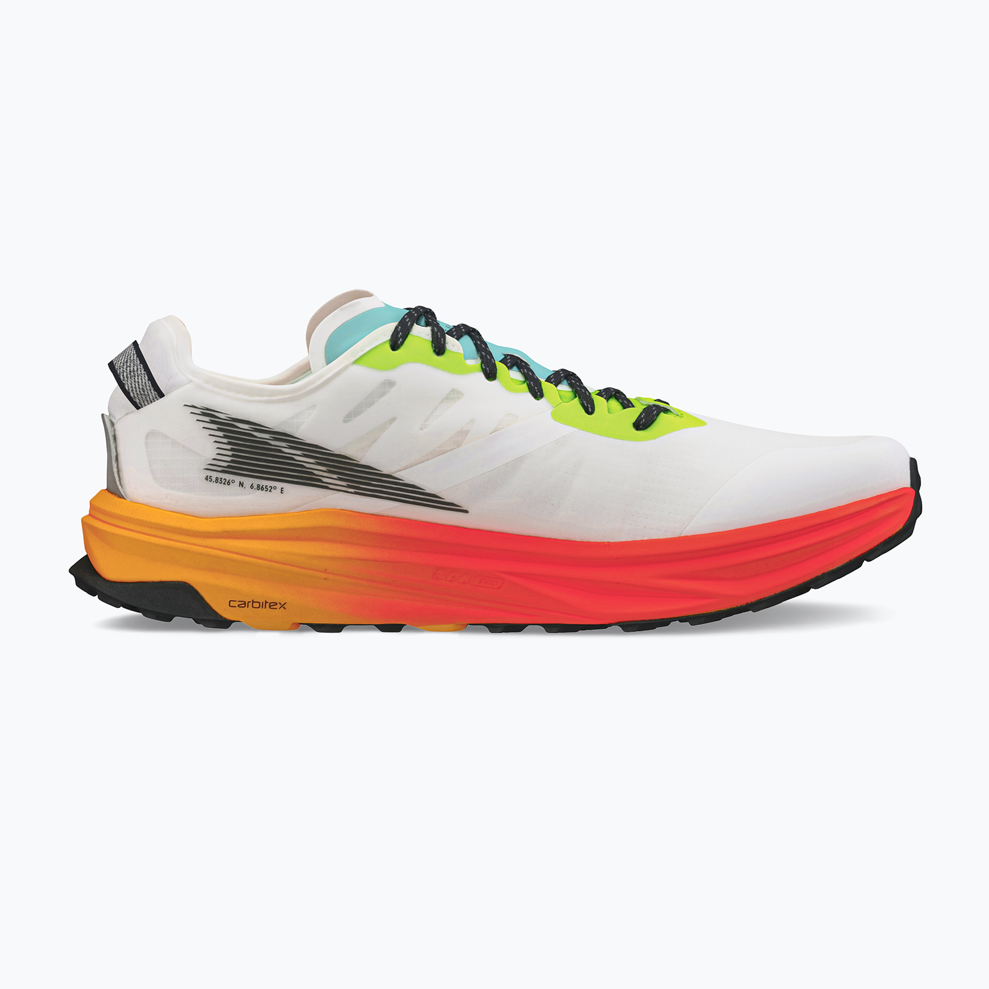 Buty do biegania męskie Altra Mont Blanc Carbon white/orange 