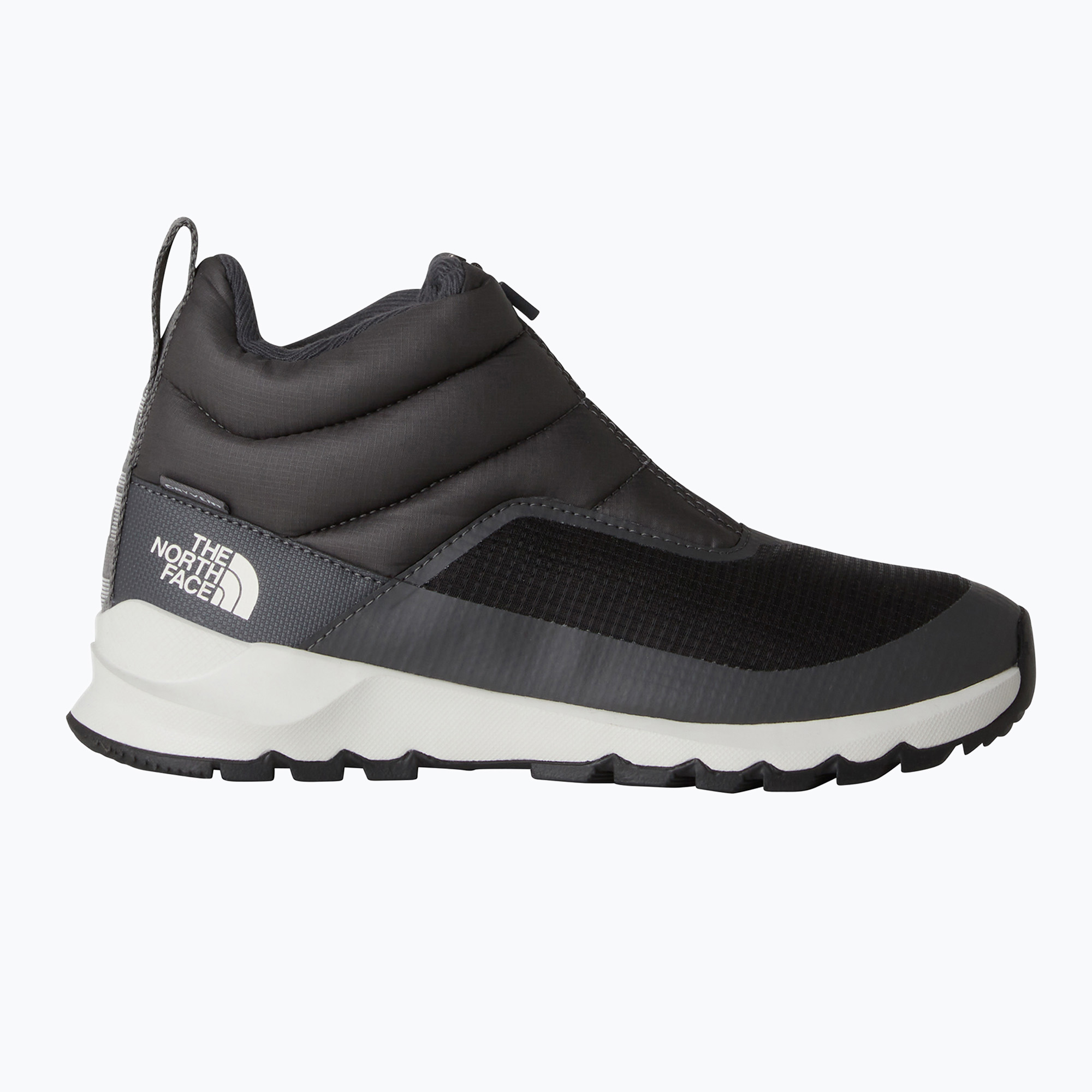 Śniegowce damskie The North Face Thermoball Progressive Zip II Wp anthracite grey/white ash 