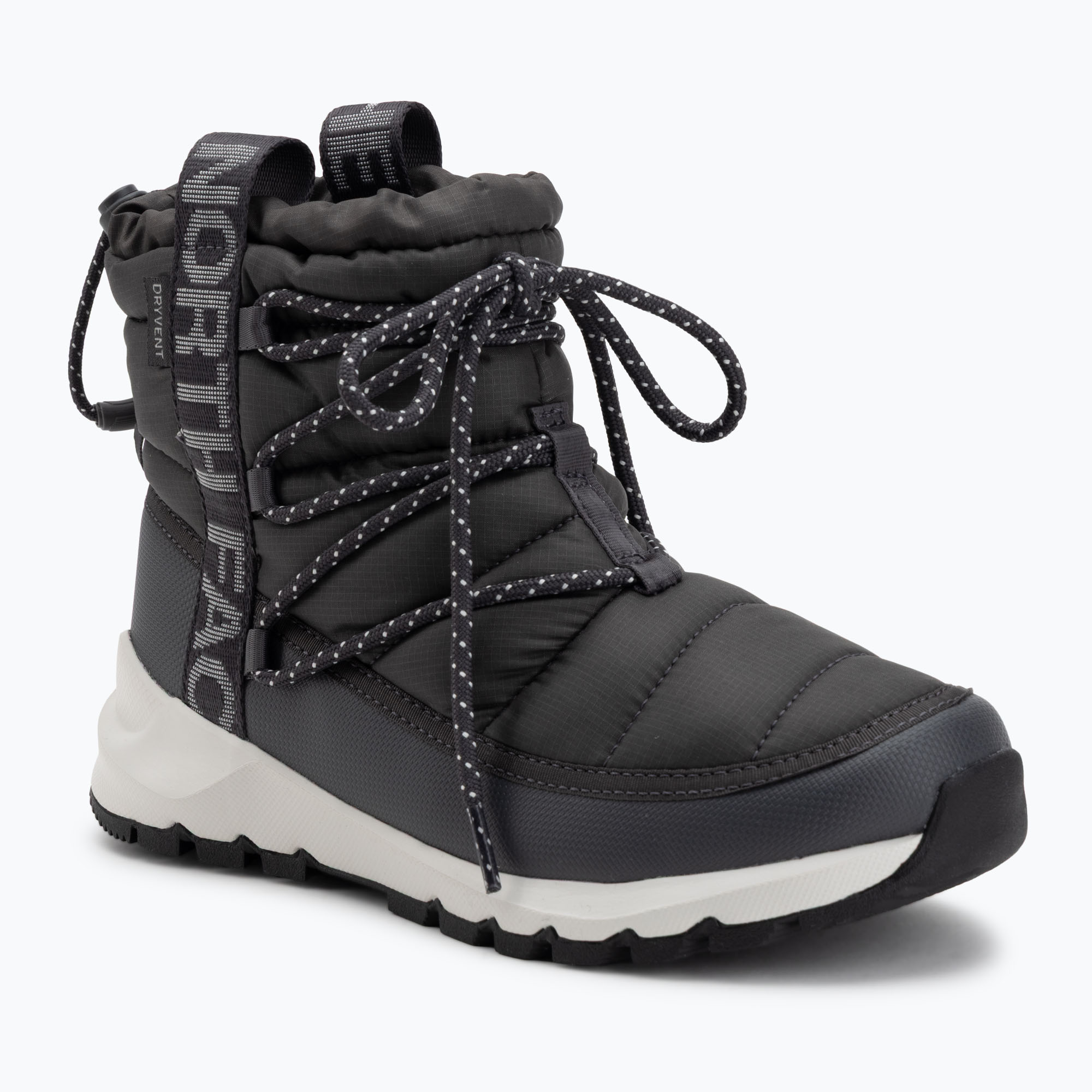 Śniegowce damskie The North Face Thermoball Lace Up WP anthracite grey/white ash 