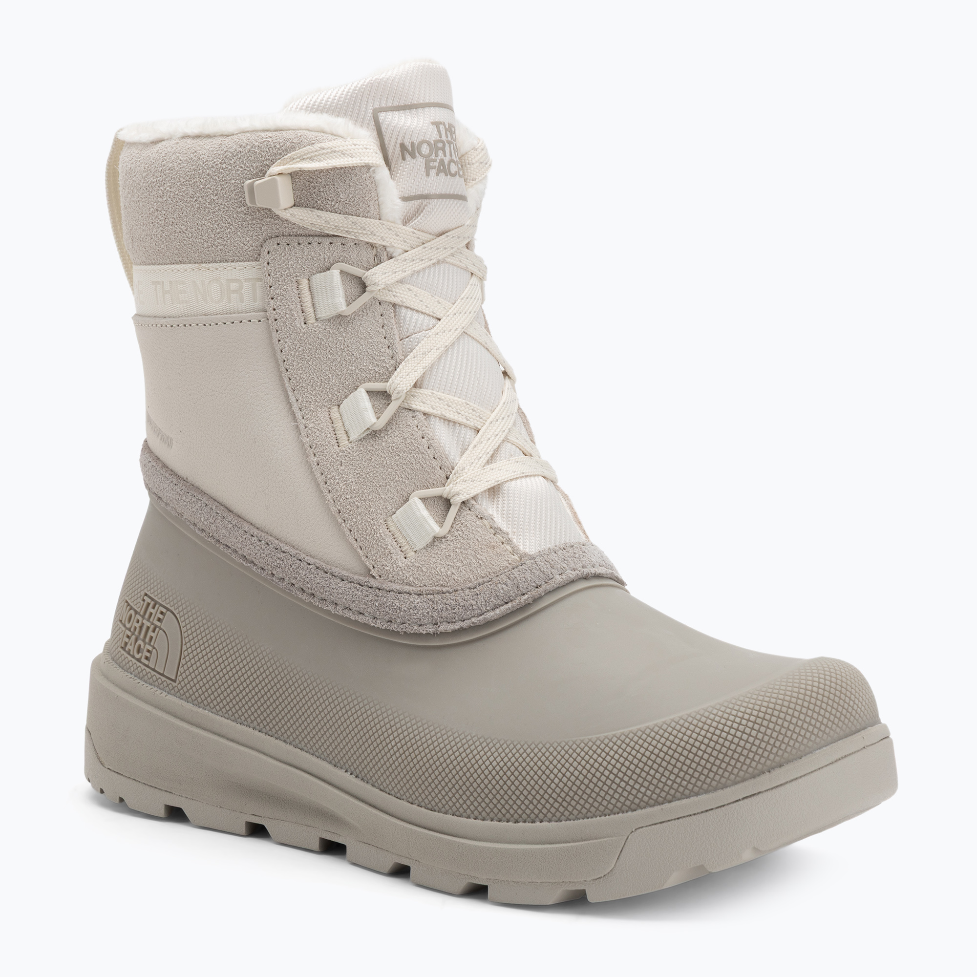 Śniegowce damskie The North Face Shellista V Shorty WP white dune/soapstone 