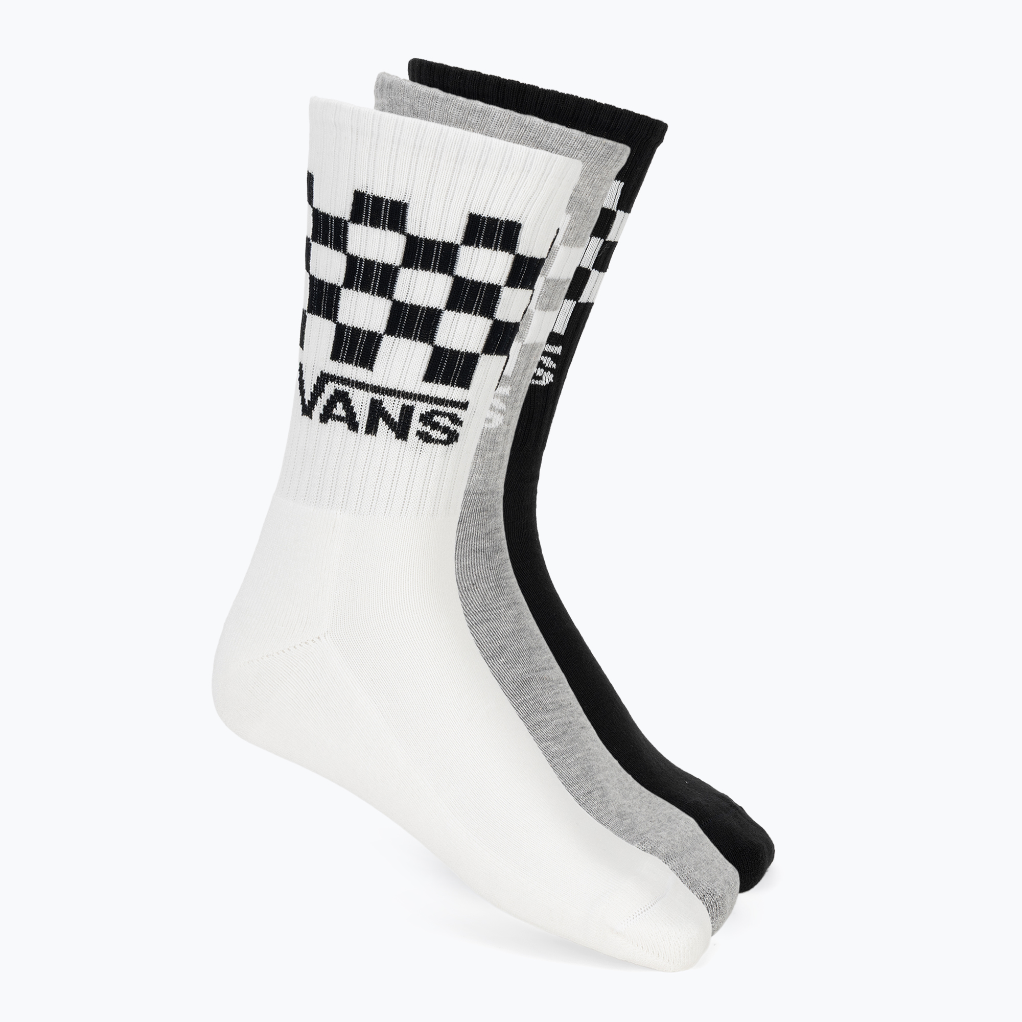 Чорапи Vans Classic Check Crew 3 чифта black/white