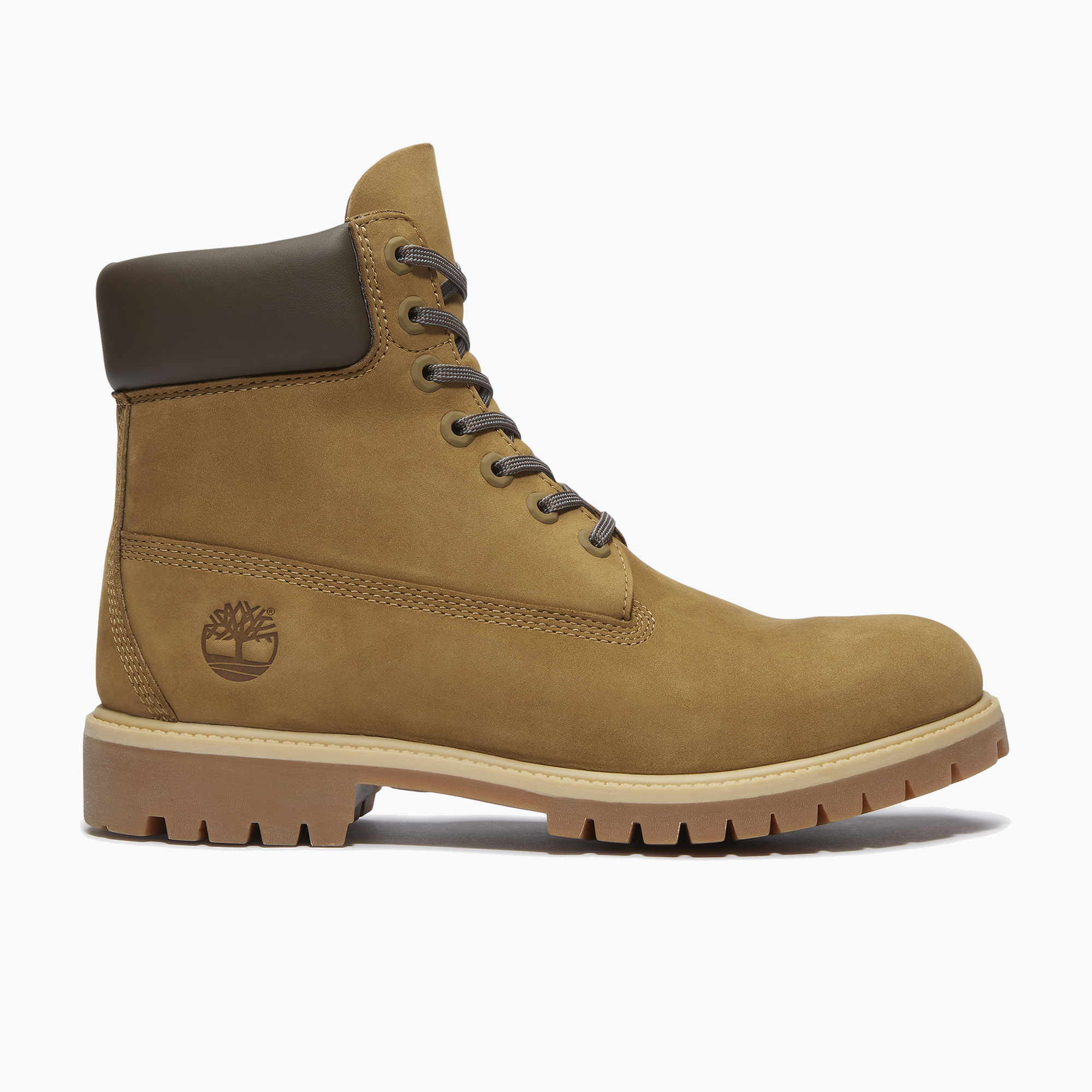 Buty męskie Timberland Premium 6 Inch Lace Up Waterproof olive nubuck/dark brown 