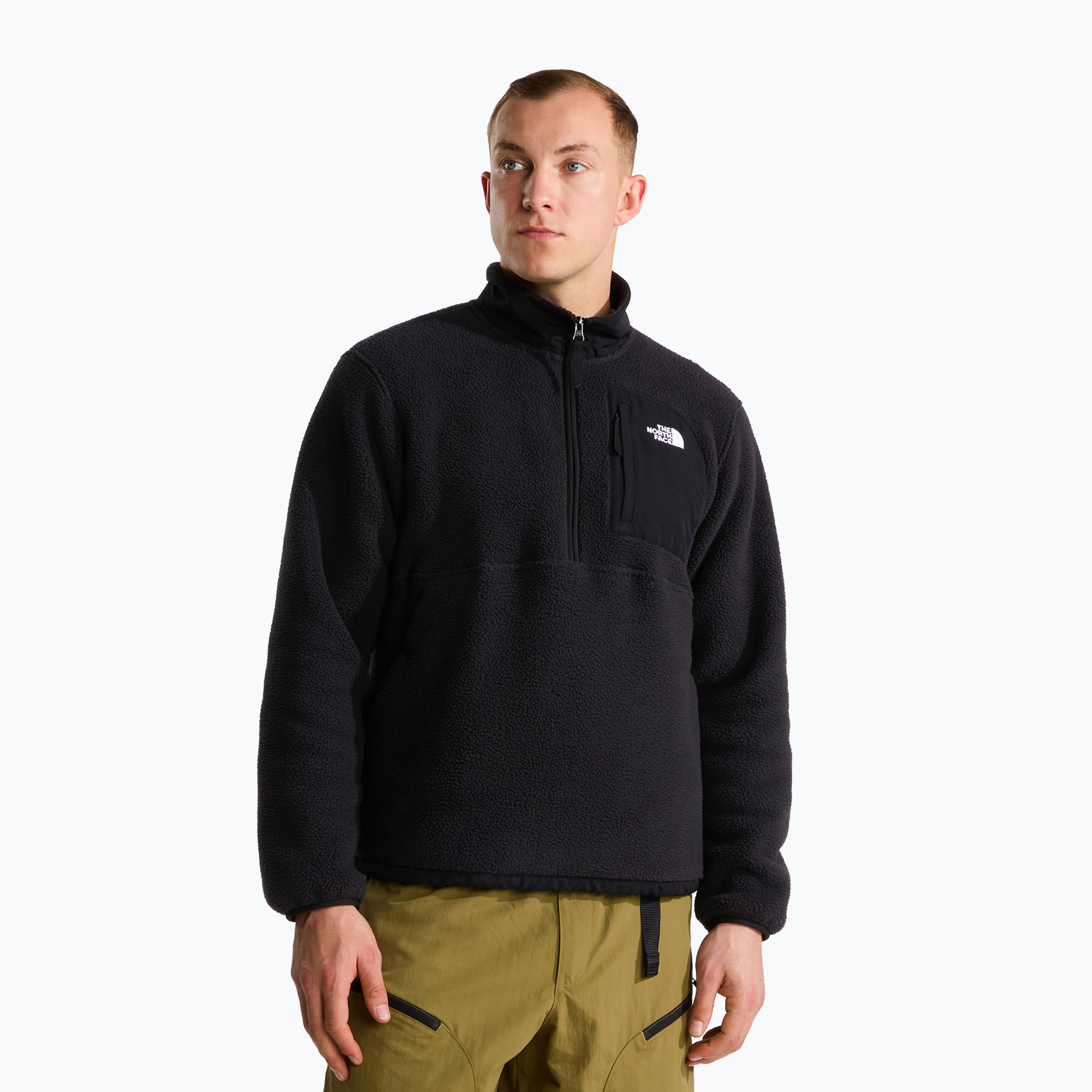 Мъжки поларен суитшърт The North Face Yumiori Off Peak 1/2 Zip tnf black