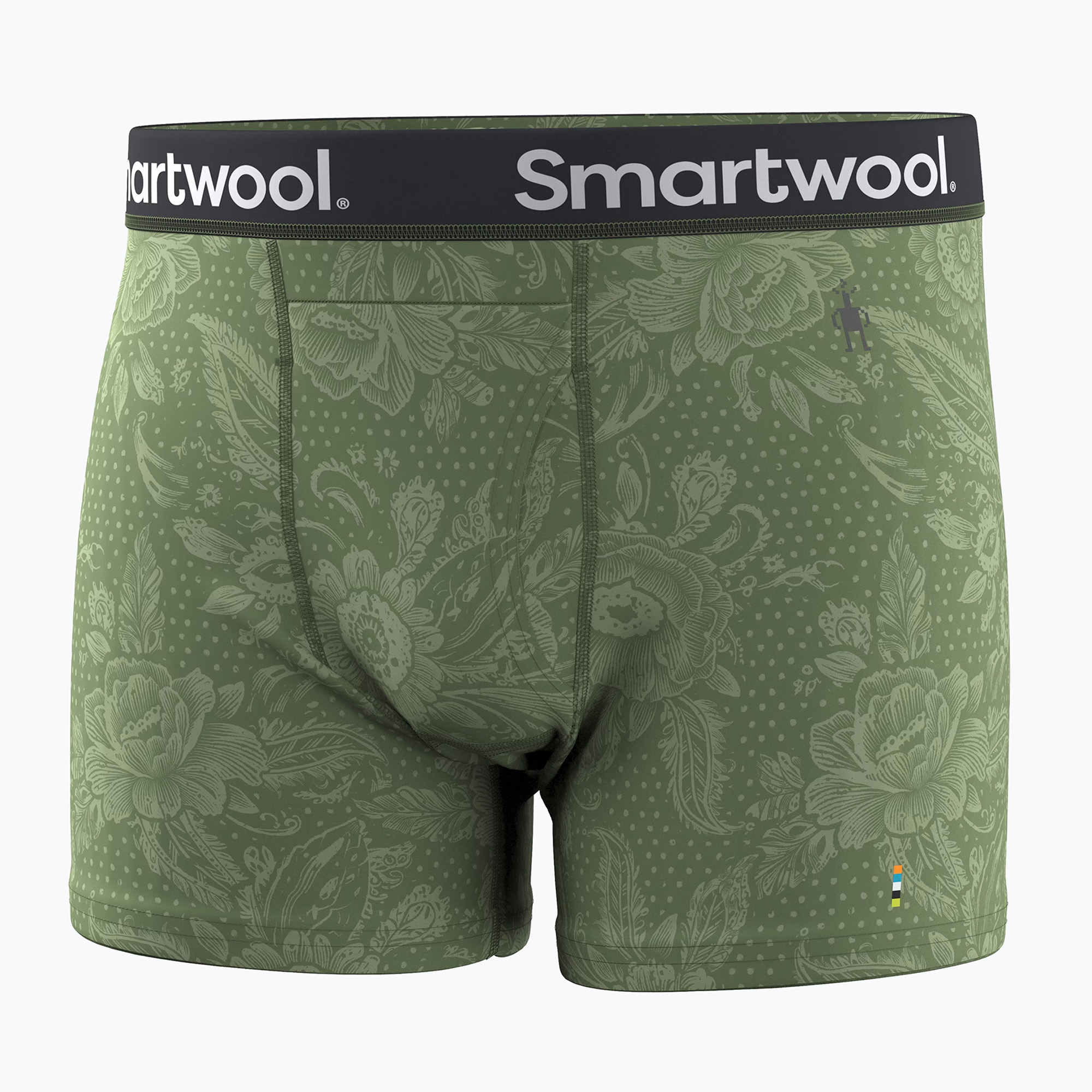Мъжки термоактивни боксерки Smartwool Merino Print Boxer Brief Boxed frn rstc flrl