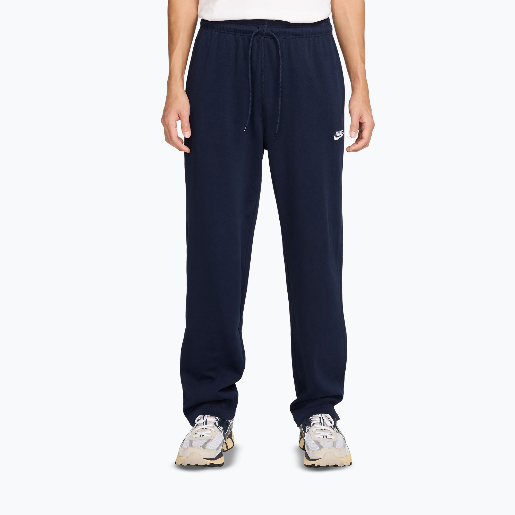 Spodnie męskie Nike Sportswear Club Knit Open-Hem obsidian/white 