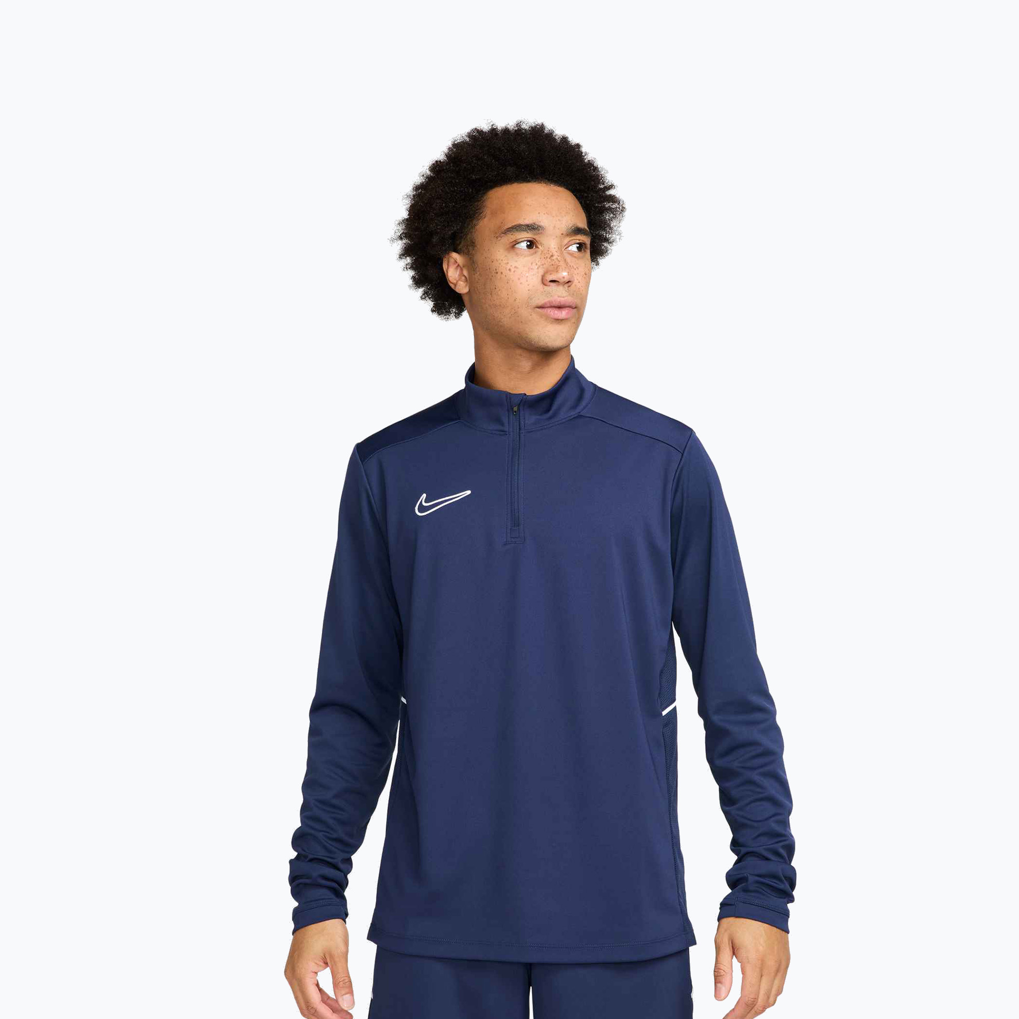 Longsleeve piłkarski męski Nike Academy Dri-Fit Drill Top midnight navy/midnight navy/white 