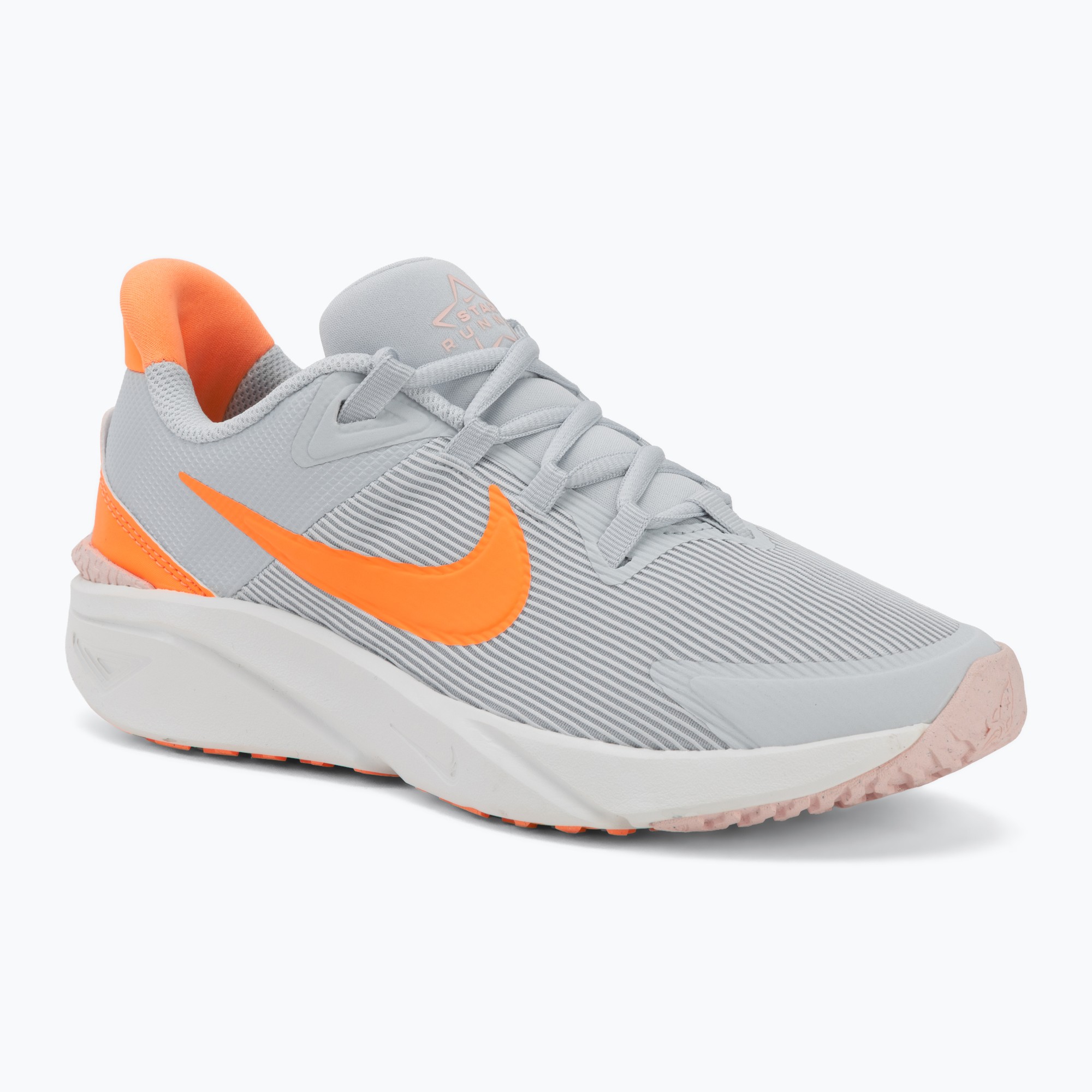 Buty do biegania dziecięce Nike Star Runner 4 pure platinum/echo pink/peach cream 