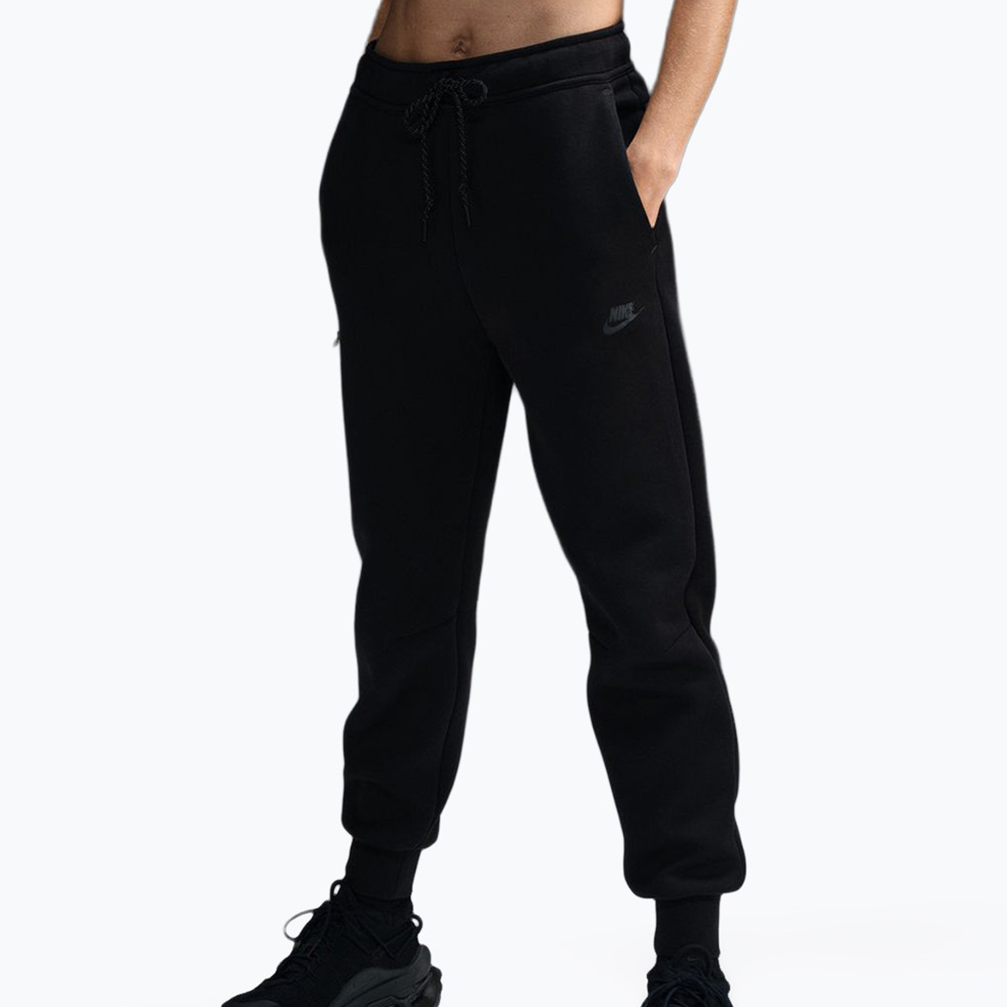 Spodnie damskie Nike Sportswear Tech Fleece Mid-Rise black/black 