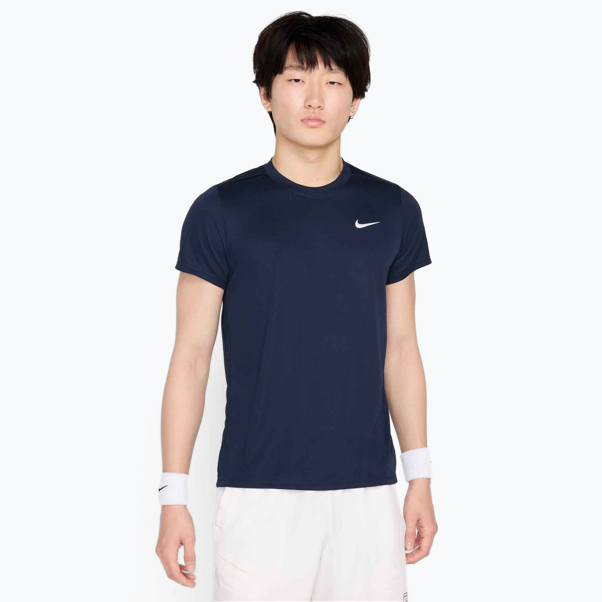 Koszulka tenisowa męska Nike Court Dri-Fit Victory obsidian/white 