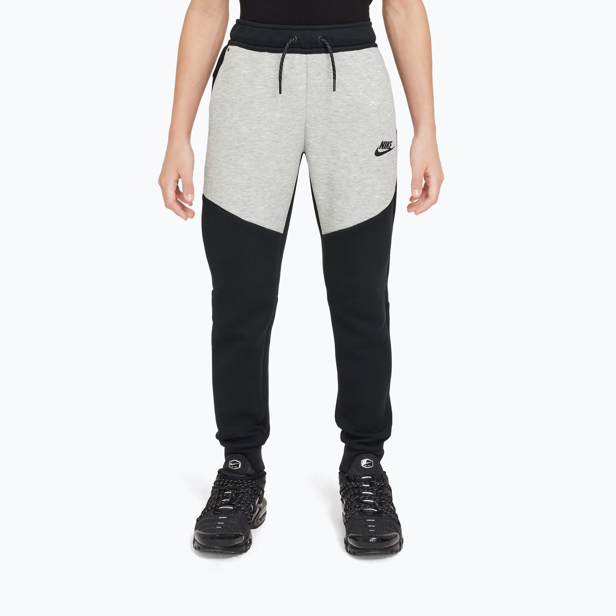Spodnie dziecięce Nike Sportswear Tech Fleece black/dark grey heather/black/black