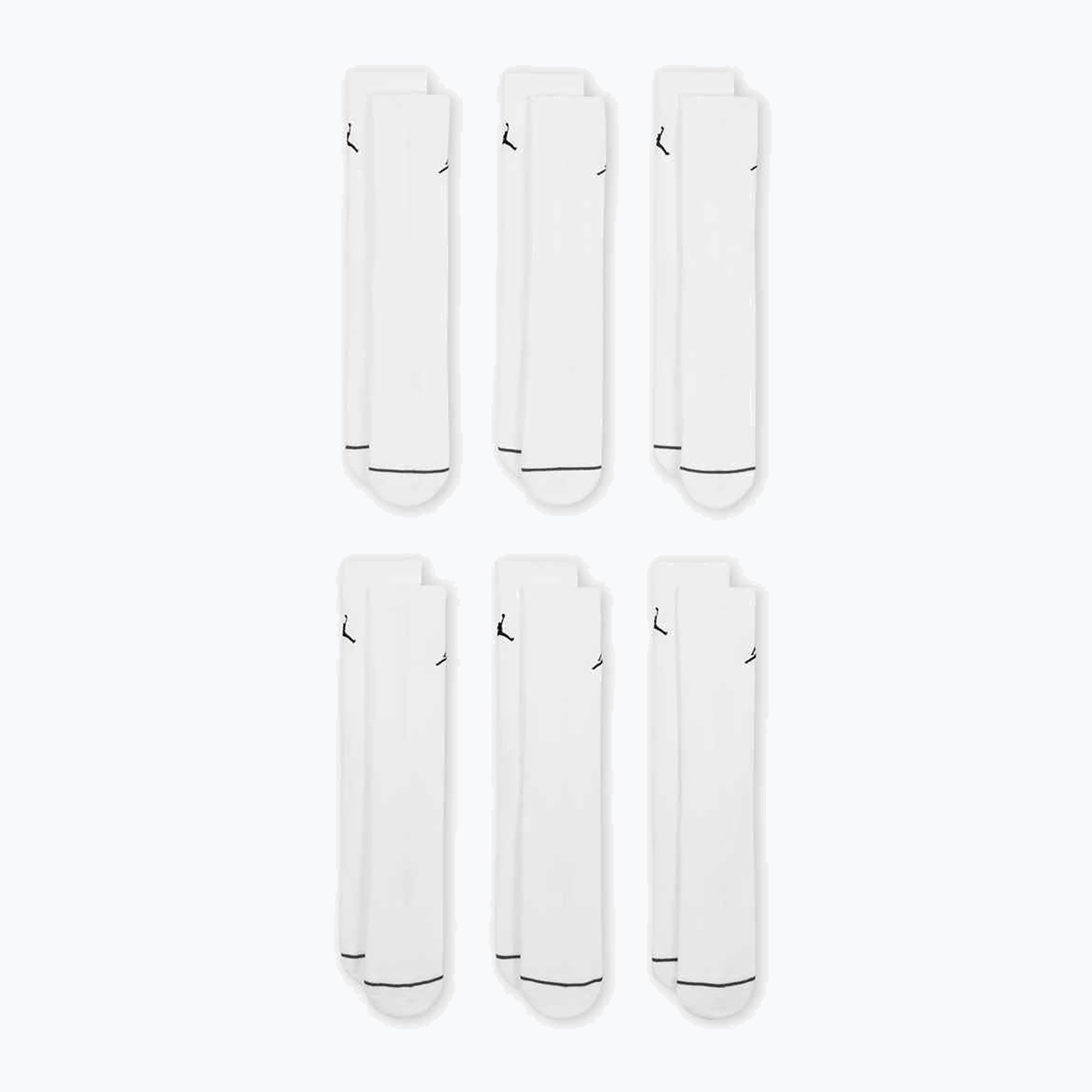 Skarpety Nike Jordan Everyday Cushioned Crew 6 par white/black 