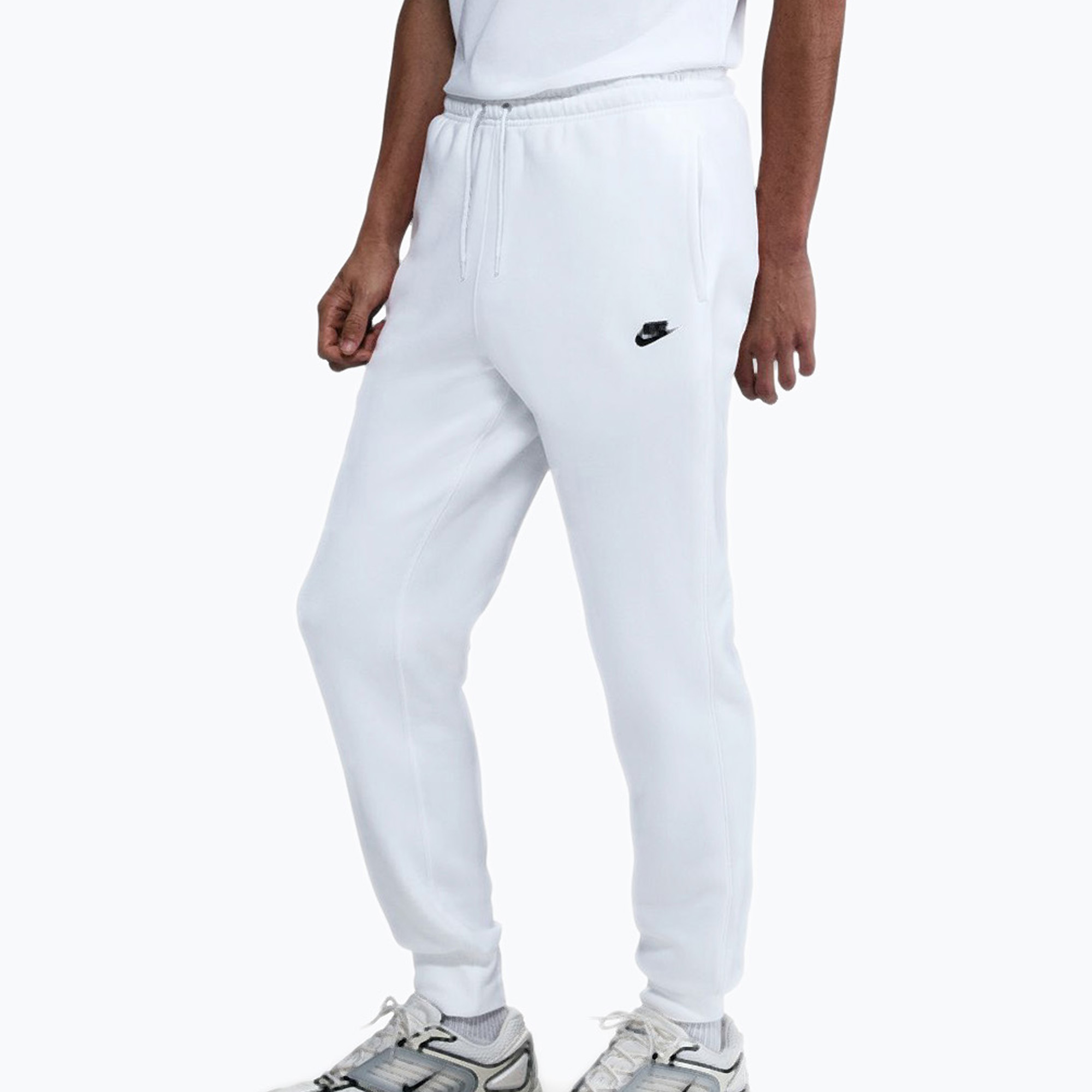 Spodnie męskie Nike Club Jogger white/white/black 