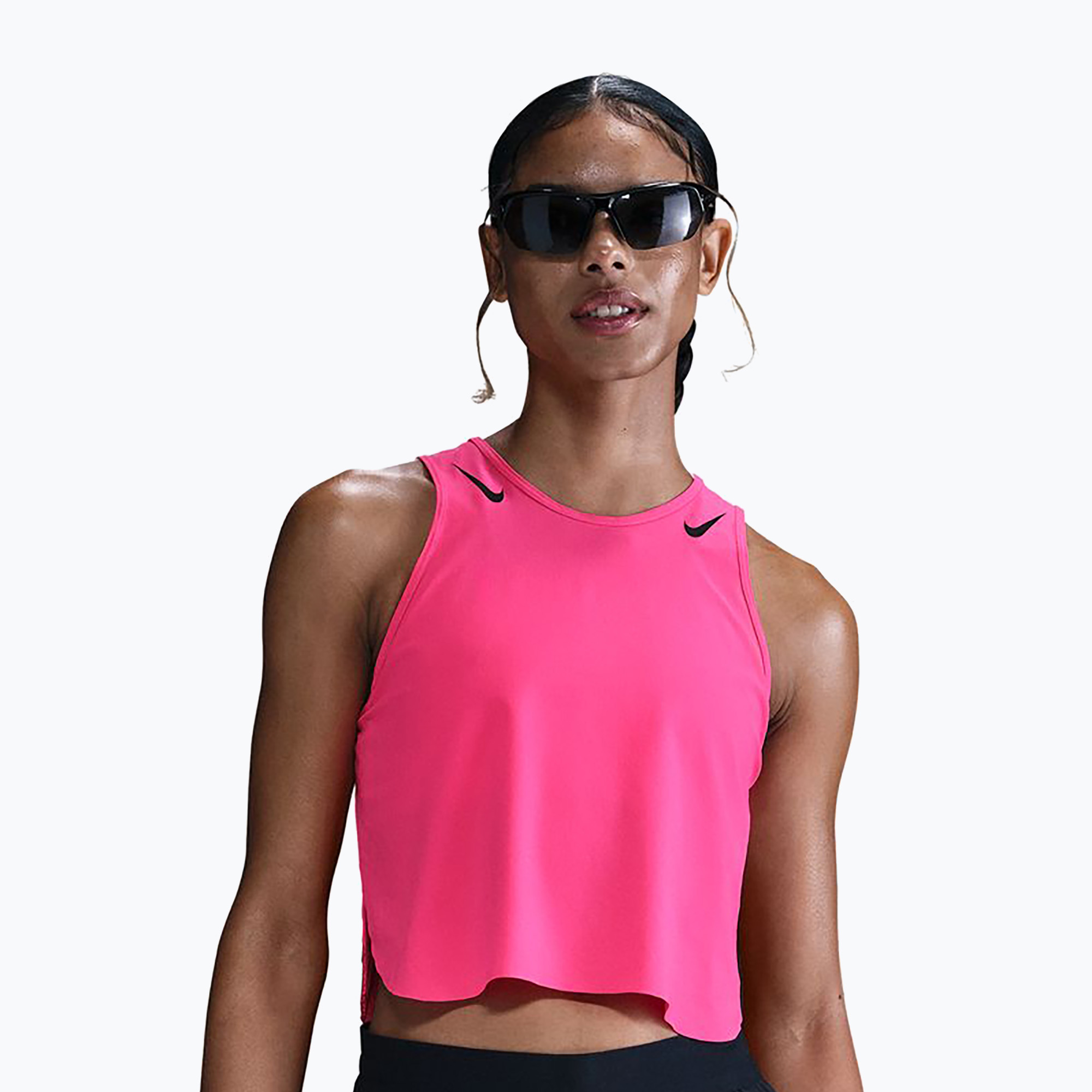 Koszulka do biegania damska Nike AeroSwift hyper pink/black 