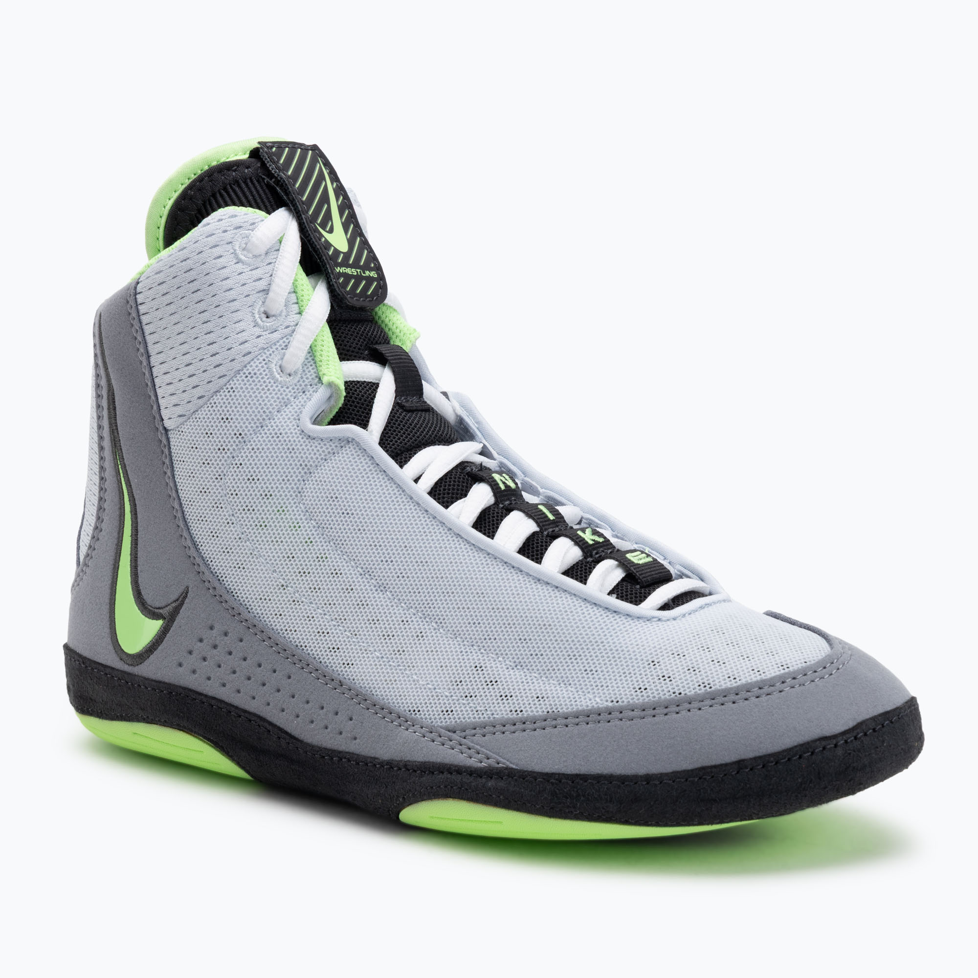 Nike Inflict 4 football wrestling scarpe grey/lime blast/anthracite/white (46 EU) (Inflict 4 HM9674-002)