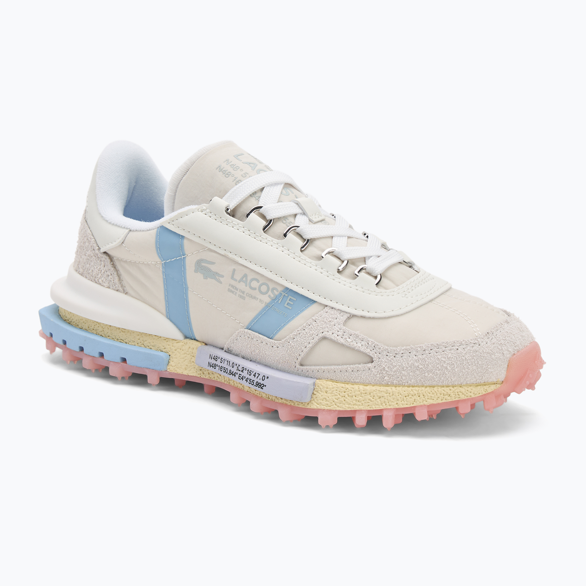 Buty damskie Lacoste Elite Active off white/light blue 