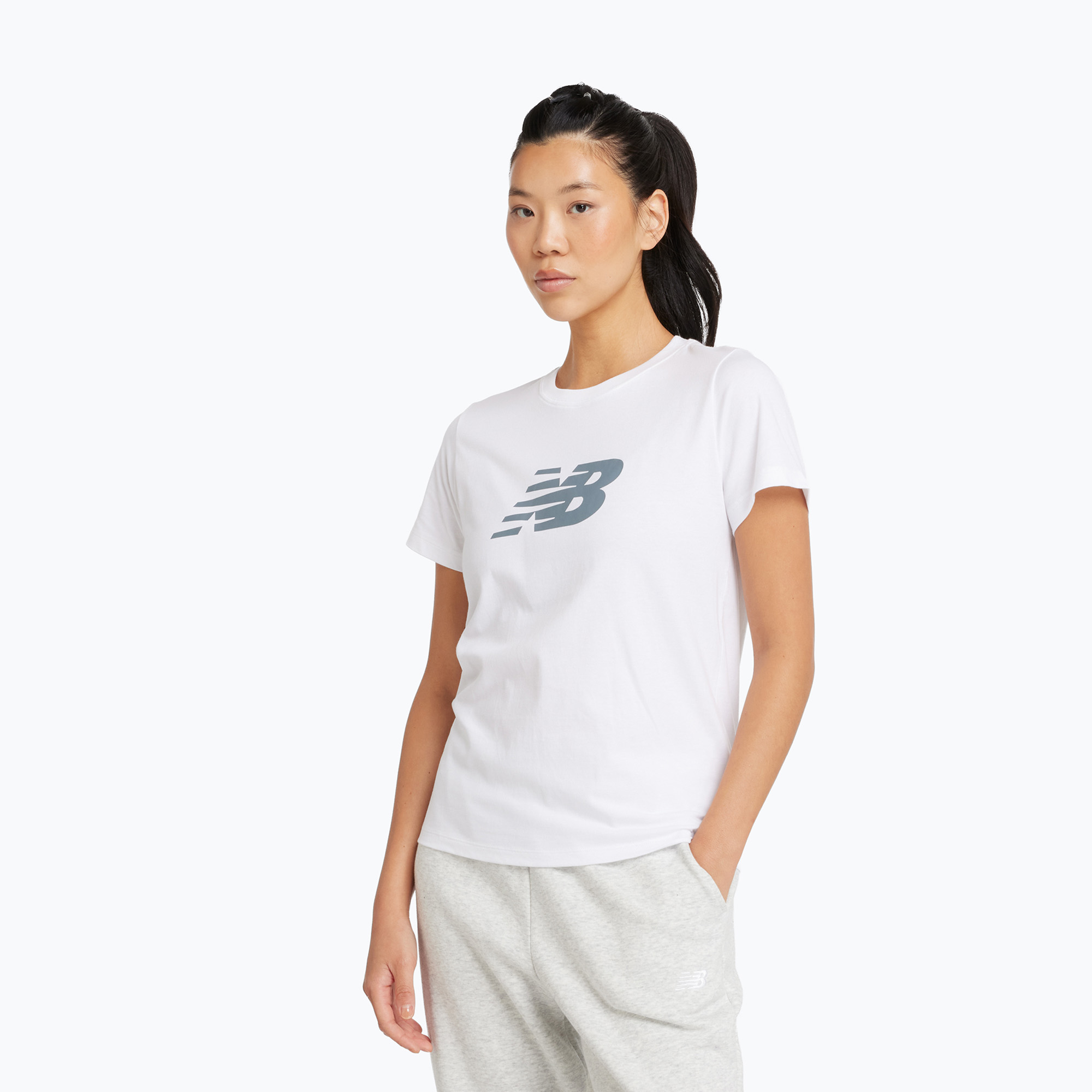 Жени New Balance Jersey Лого бяло