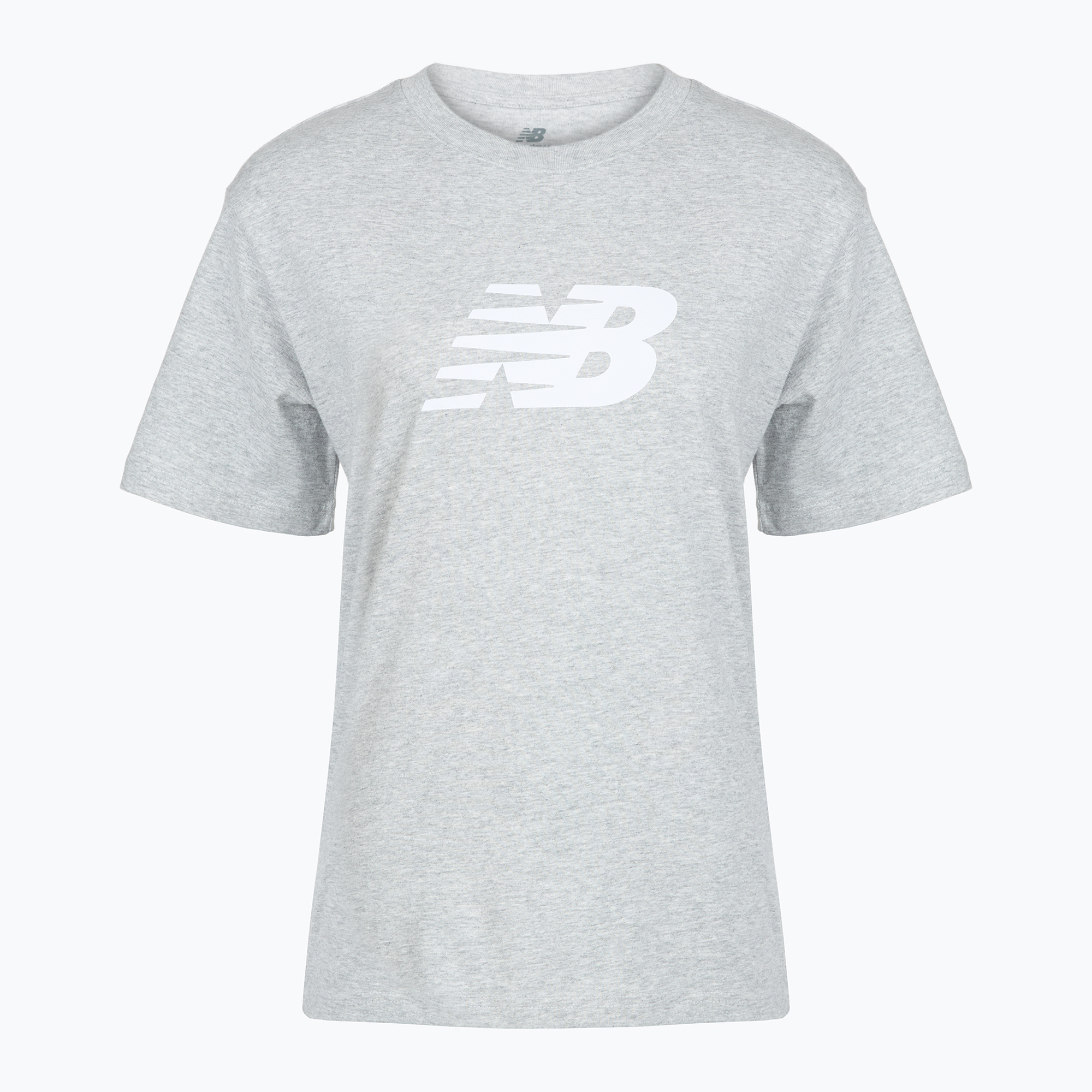 Koszulka damska New Balance Sport Jersey Relaxed Logo reflection/white/light arctic grey 
