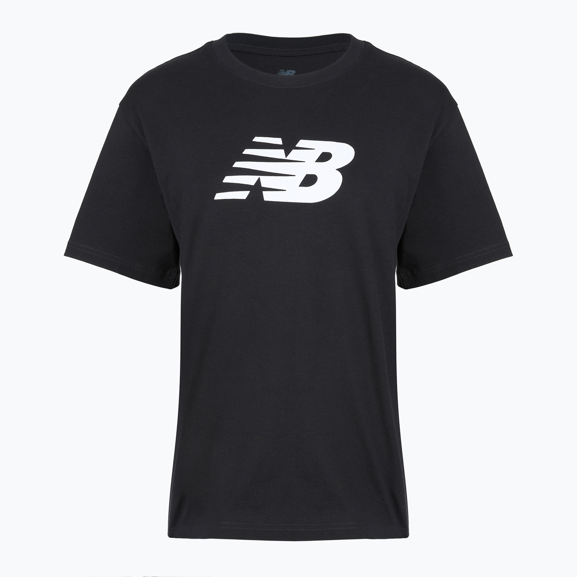 Дамска тениска New Balance Sport Jersey Relaxed Logo black/white