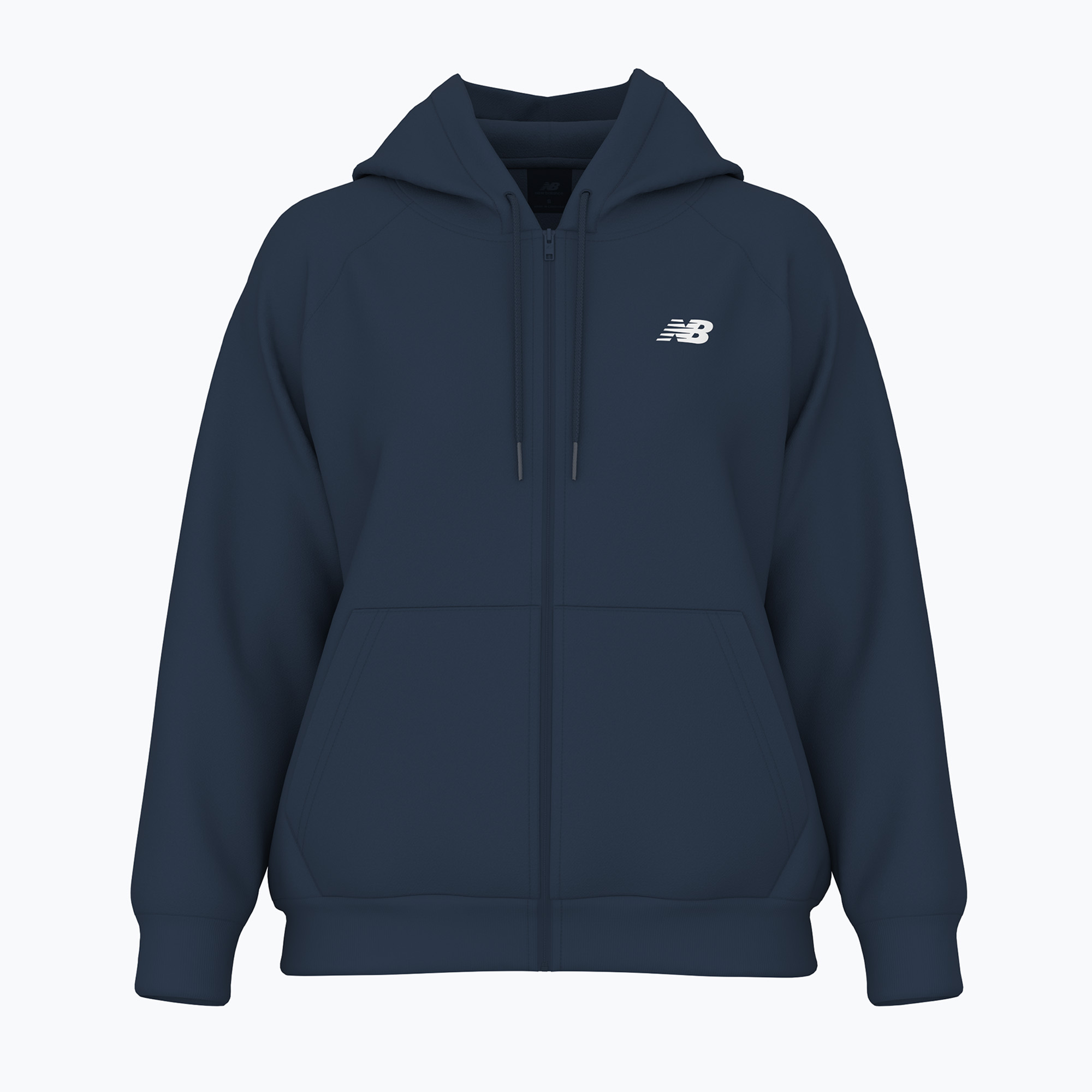 Bluza damska New Balance Fleece Logo Full Zip athletic nb navy 