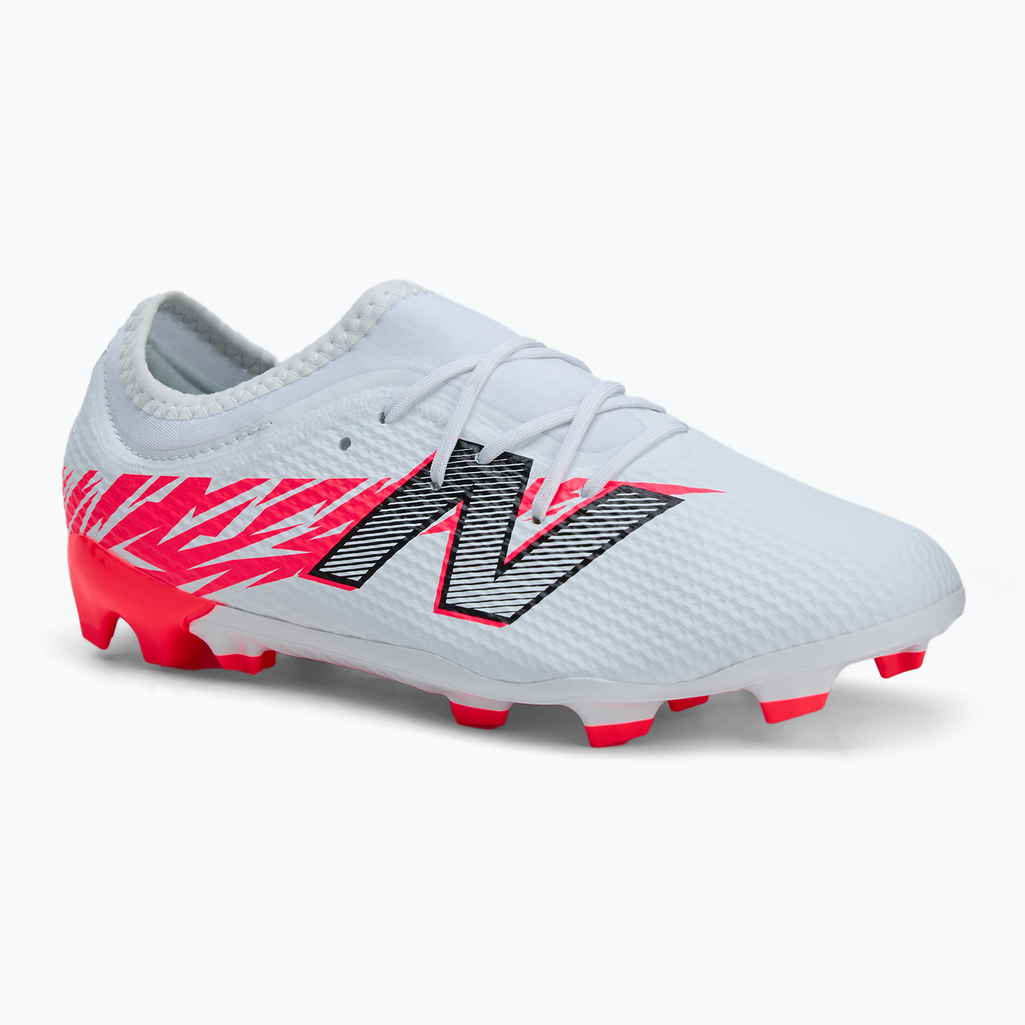 Buty piłkarskie dziecięce New Balance Furon Team V8 Jr FG white 