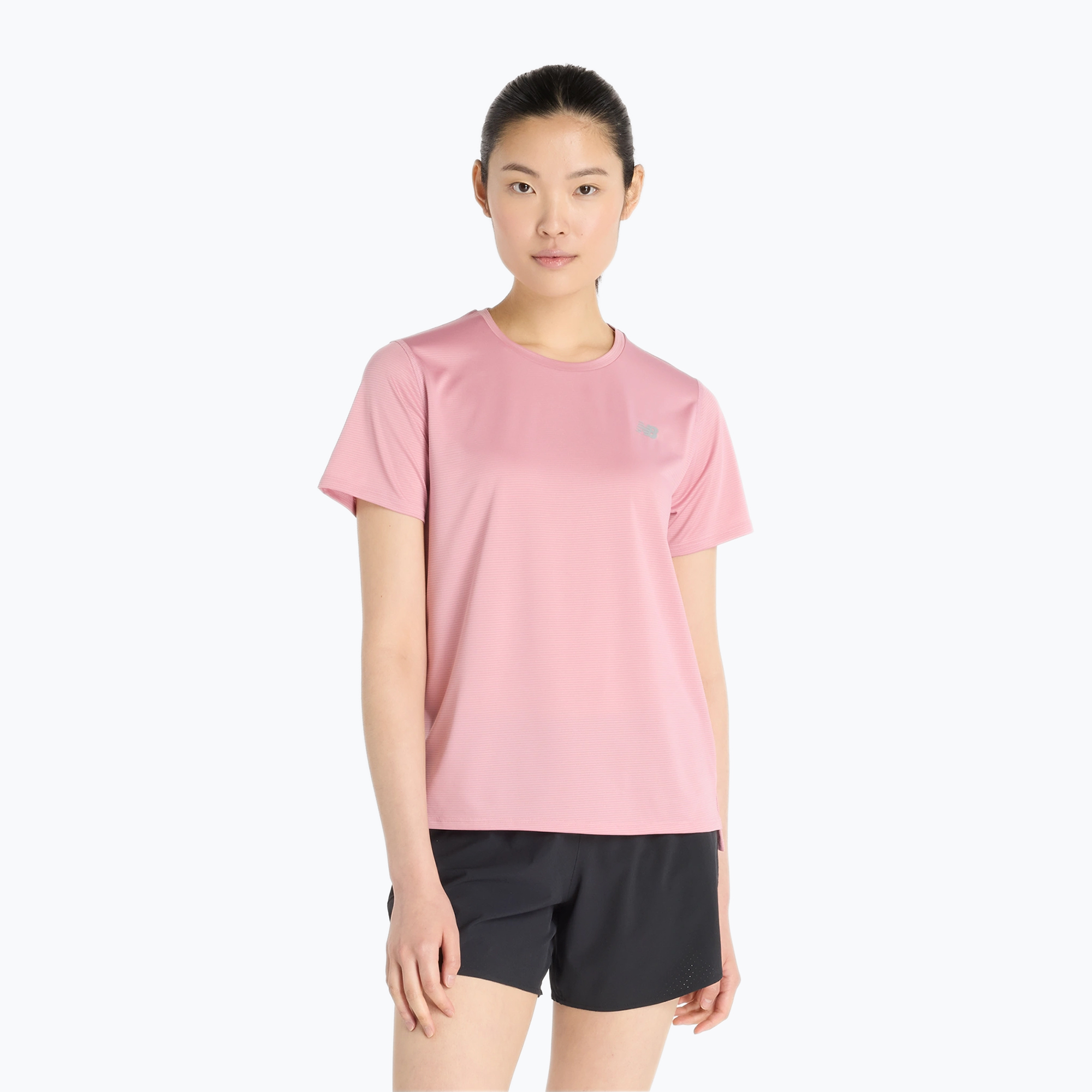 Koszulka do biegania damska New Balance Essentials pink taffy 