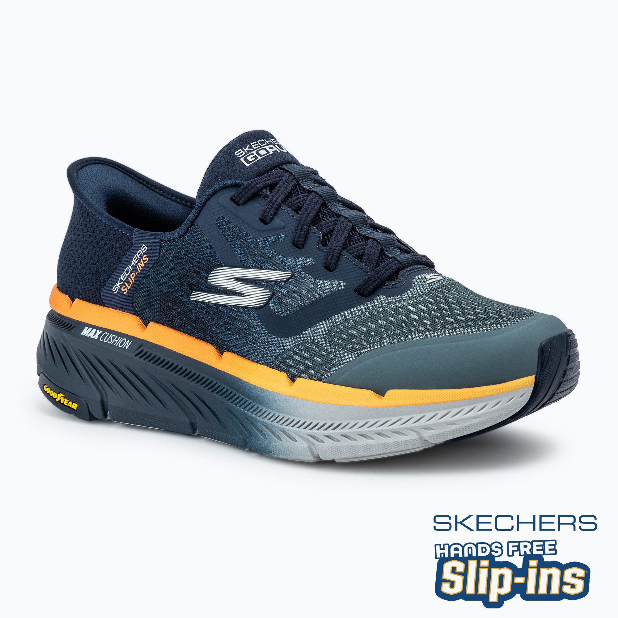 Buty męskie SKECHERS Max Cushioning Premier 2.0 navy/orange 