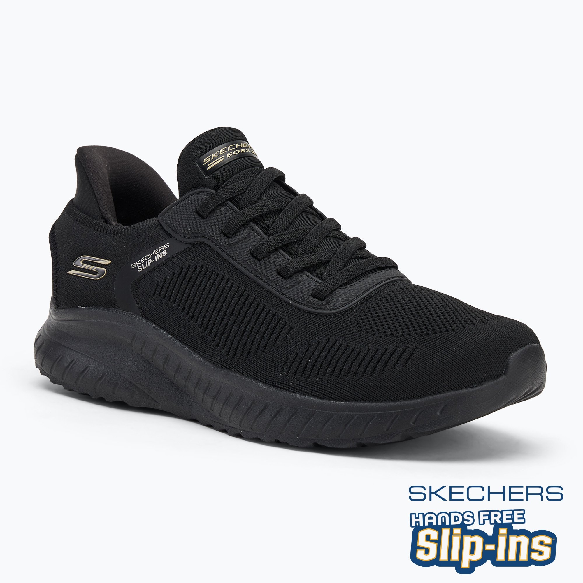 Buty damskie SKECHERS Bobs Squad Chaos Current Muse black 