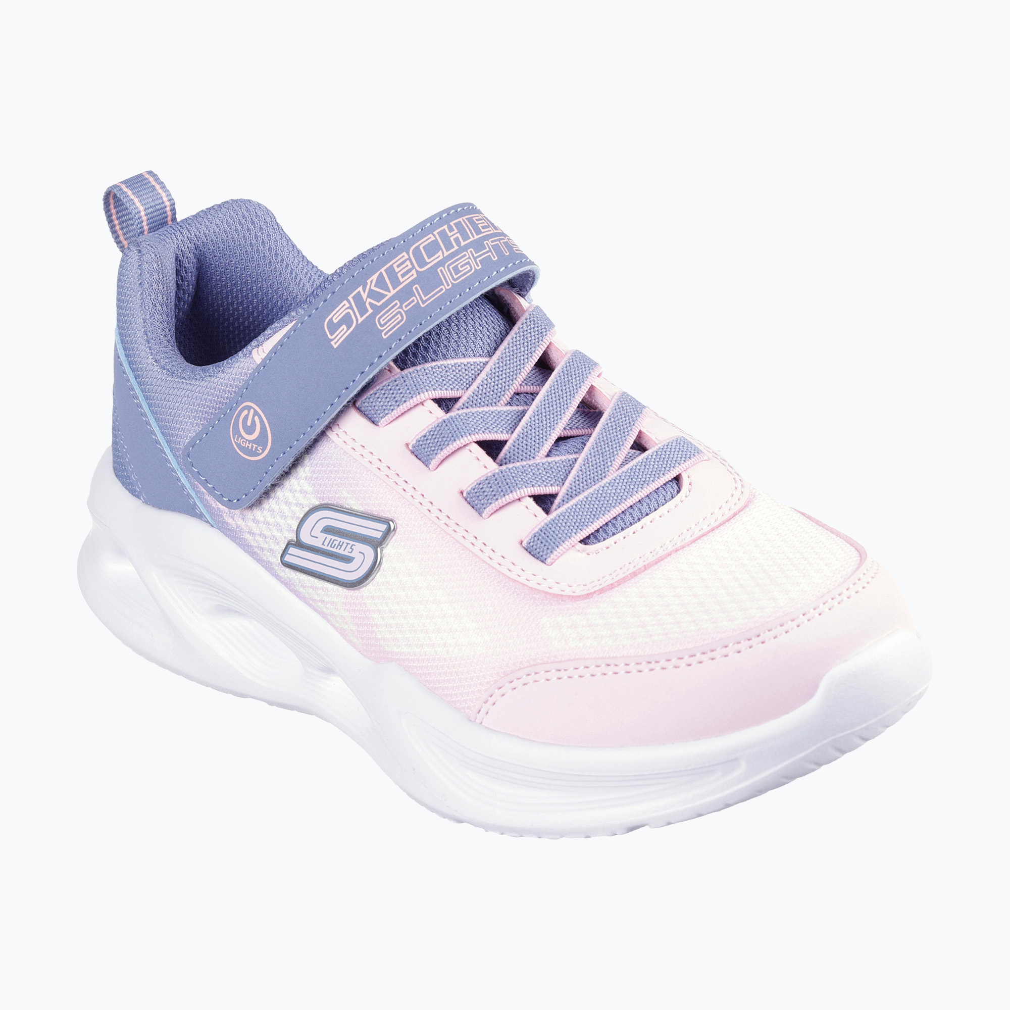 Buty dziecięce SKECHERS Sola Glow Ombre Deluxe gray 