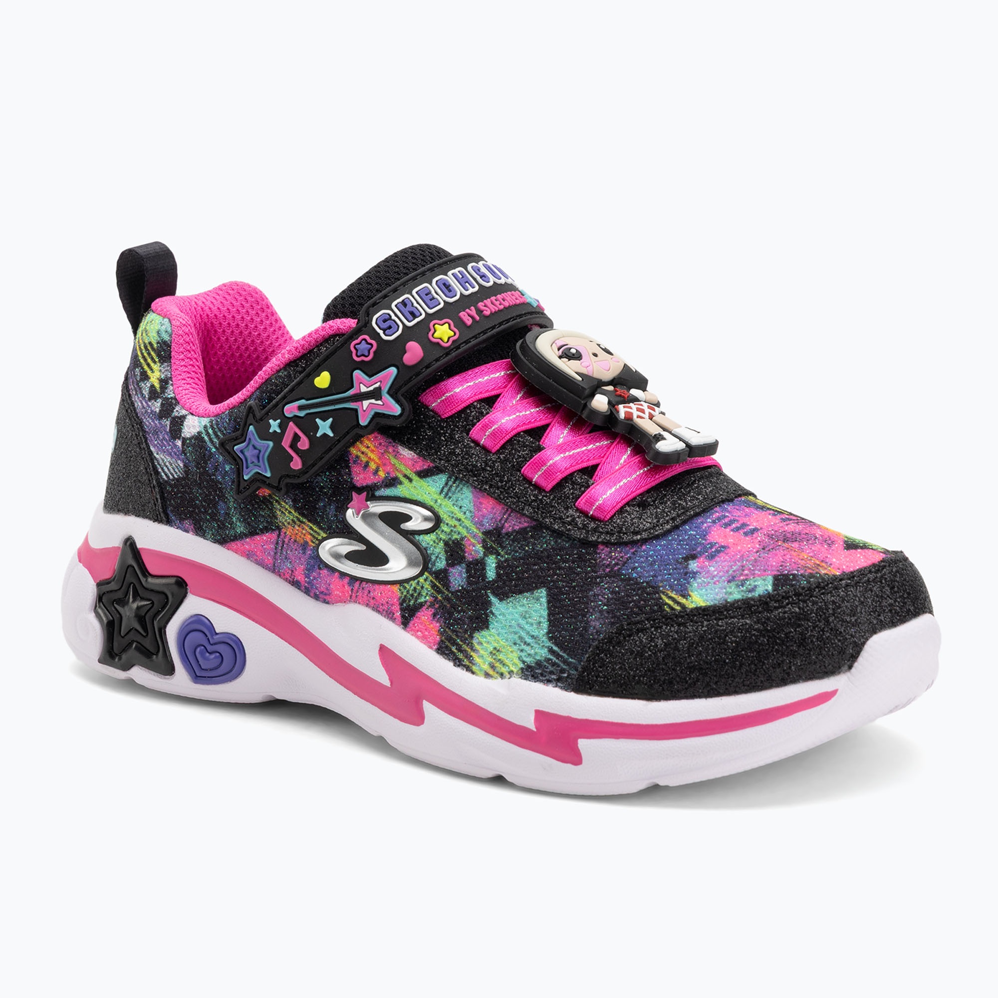 Buty dziecięce Skechers Snuggle Sneaks Skech Squad black/multi 