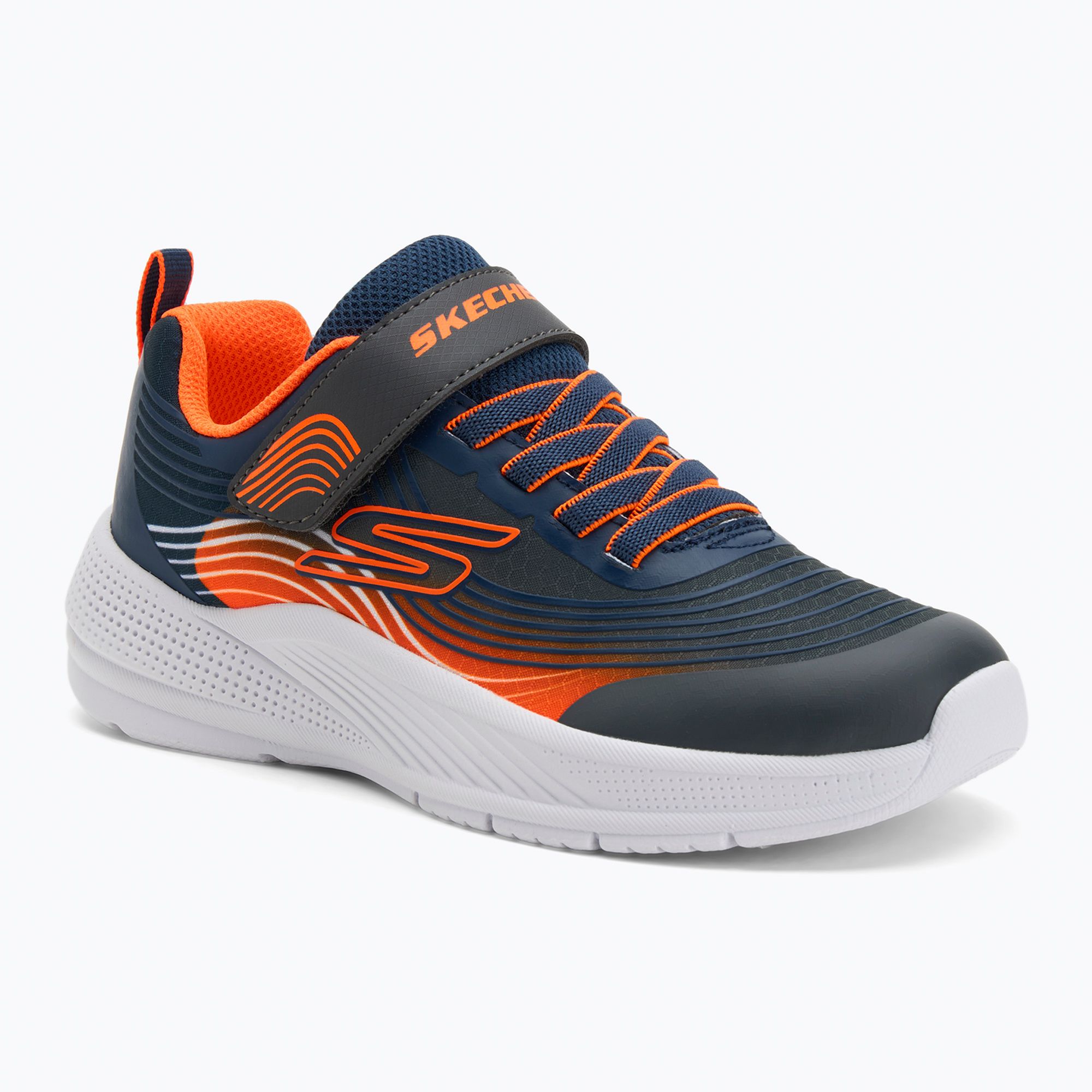 Buty dziecięce Skechers Microspec Advance navy/orange 