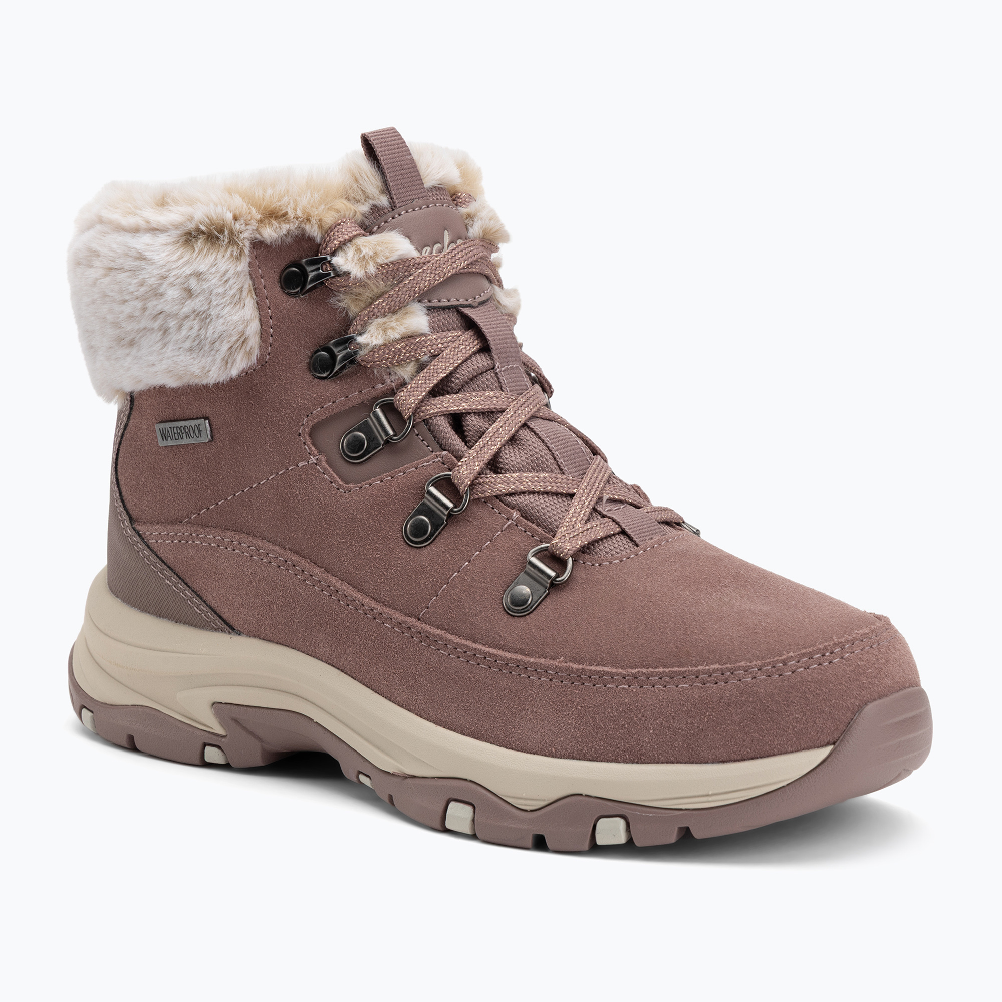 Buty damskie SKECHERS Trego Snow Worries mauve