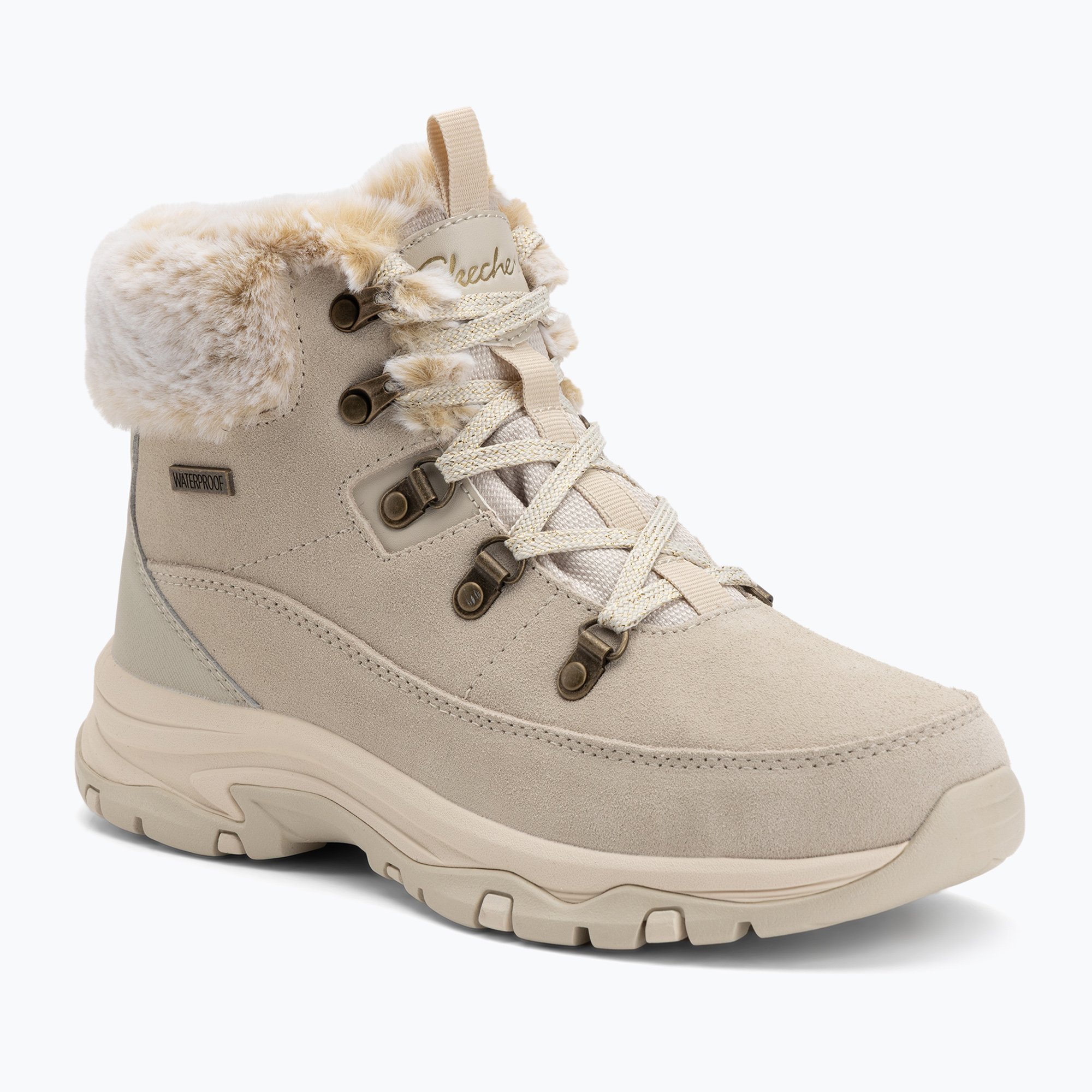 Buty damskie SKECHERS Trego Snow Worries natural 