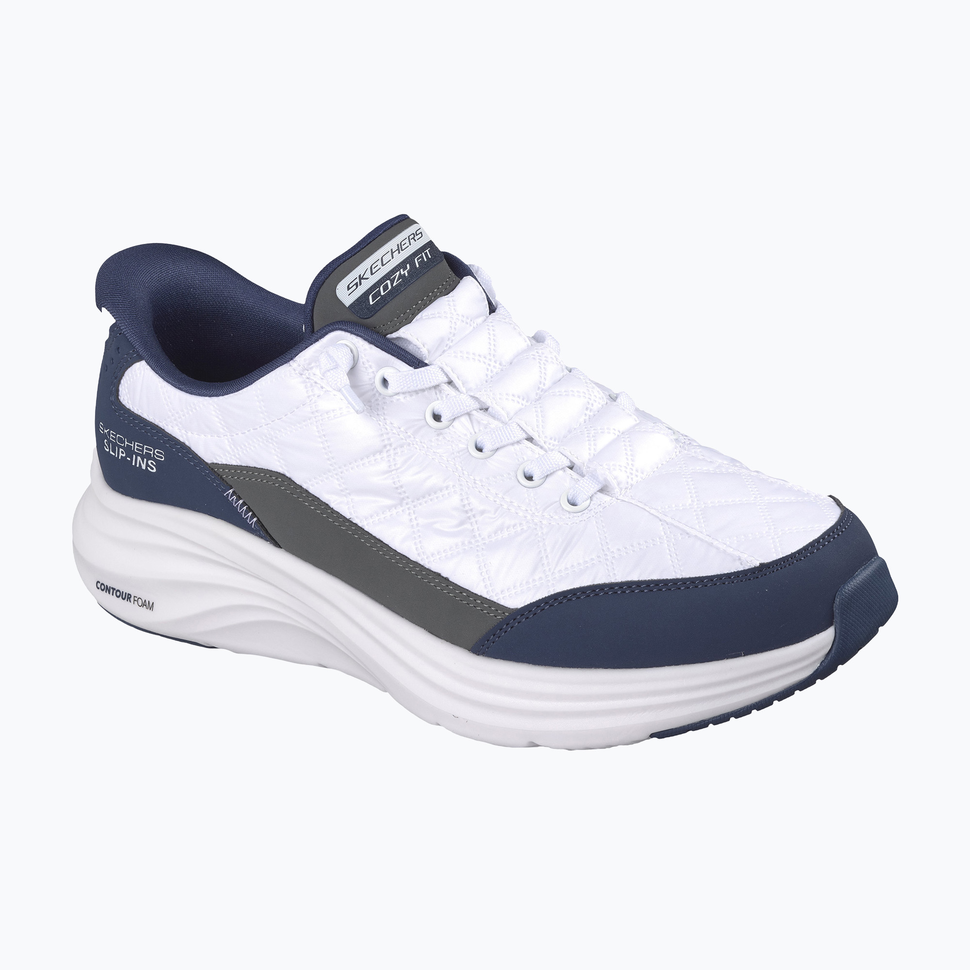 Buty męskie SKECHERS Contour Foam Cozy Fit white 