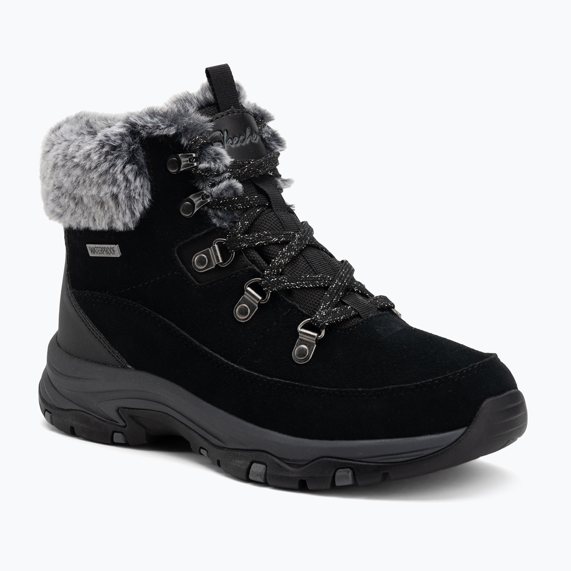 Buty damskie SKECHERS Trego Snow Worries black