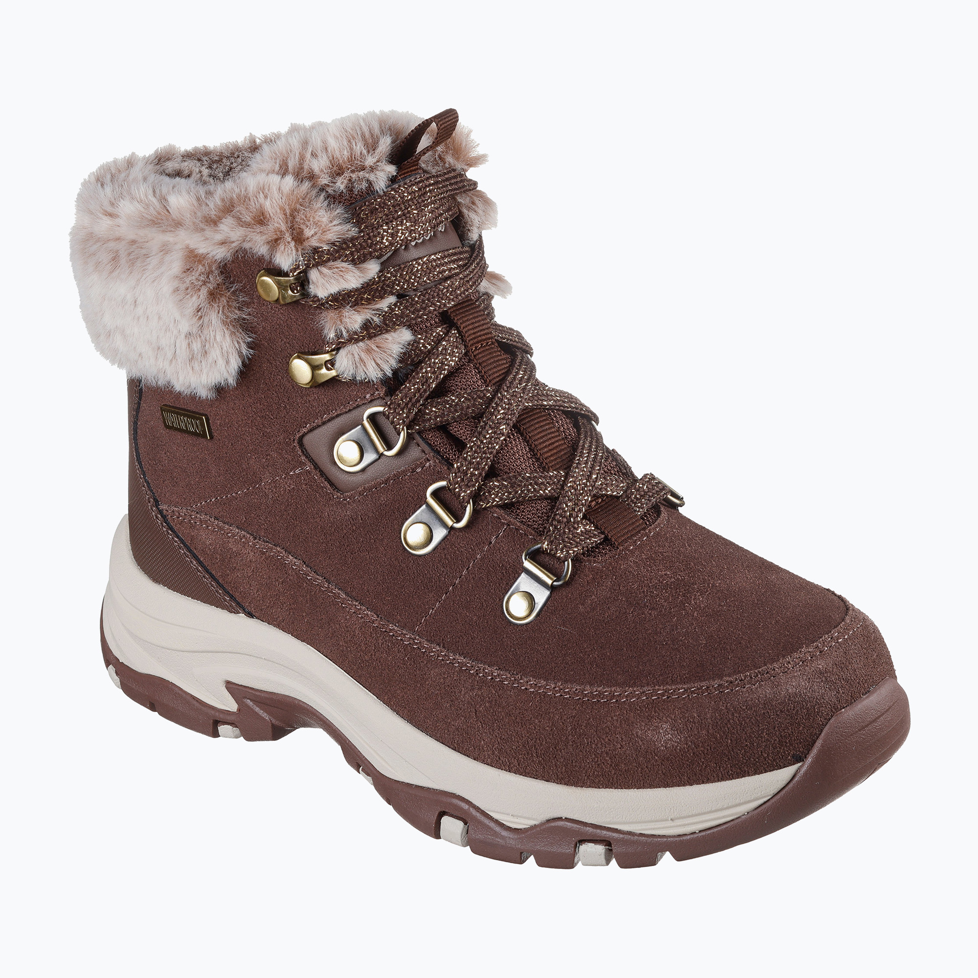Buty damskie SKECHERS Trego Snow Worries chocolate