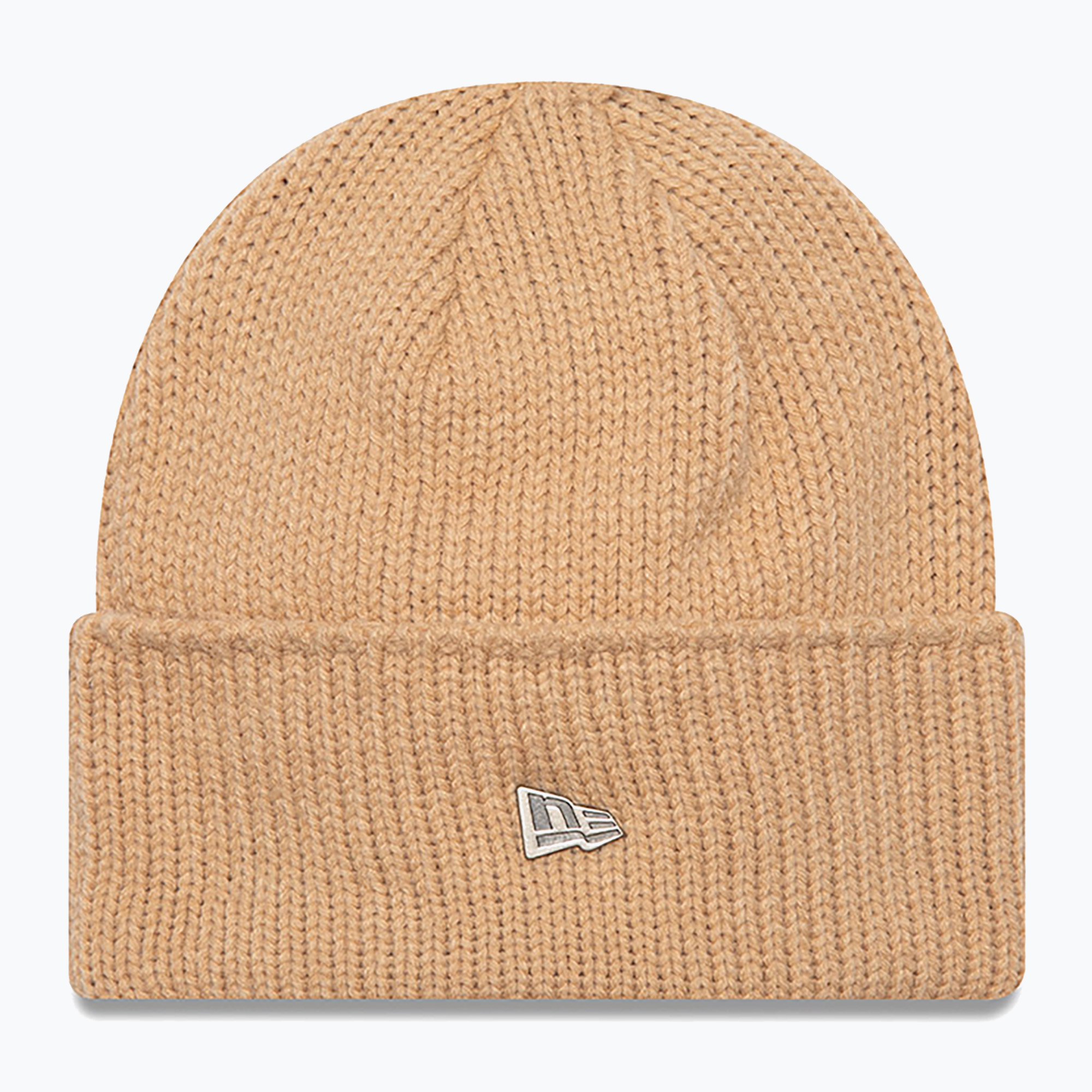 Czapka zimowa New Era Ne Wide Beanie med beige 
