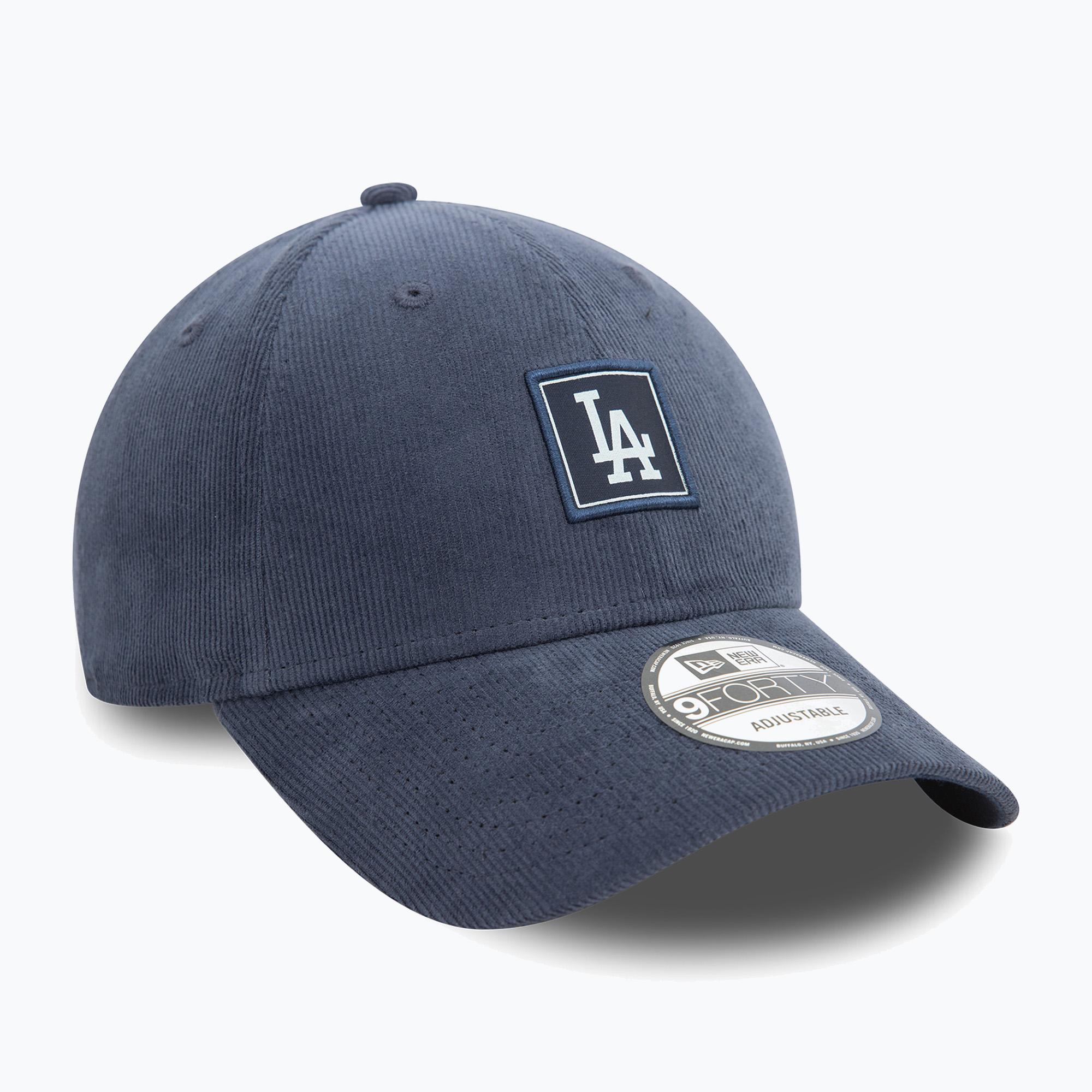 Czapka z daszkiem New Era Cord Patch 9FORTY Los Angeles Dodgers dark blue 