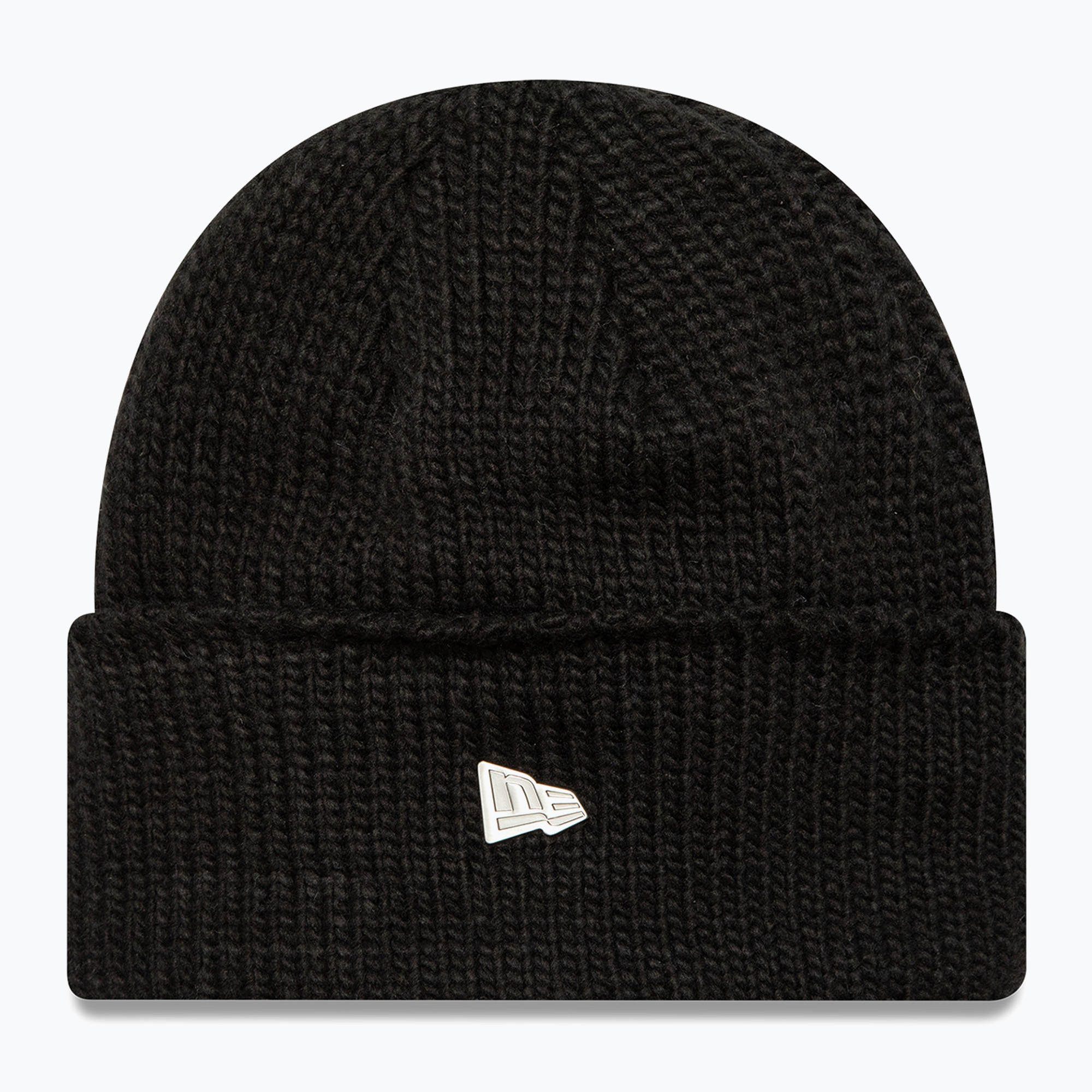 Czapka zimowa New Era Metal Pin Wide Cuff Knit Beanie black 