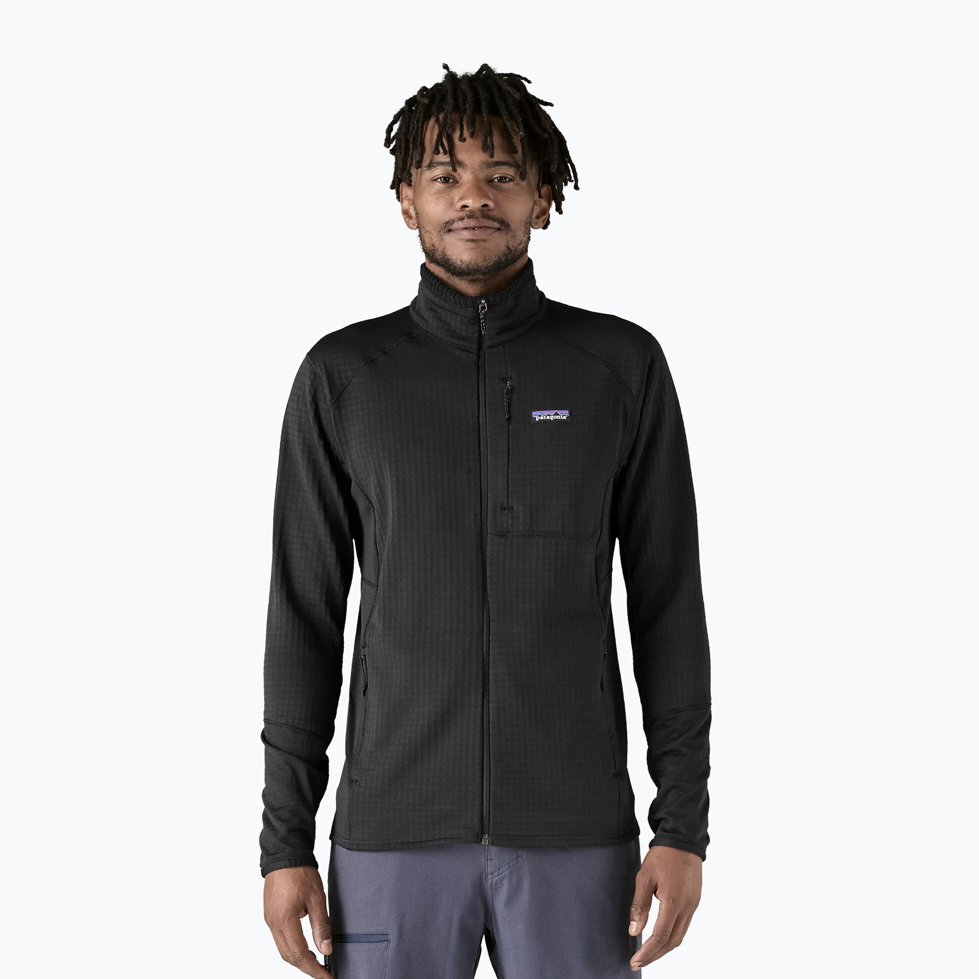Bluza polarowa męska Patagonia R1 Hybrid black 