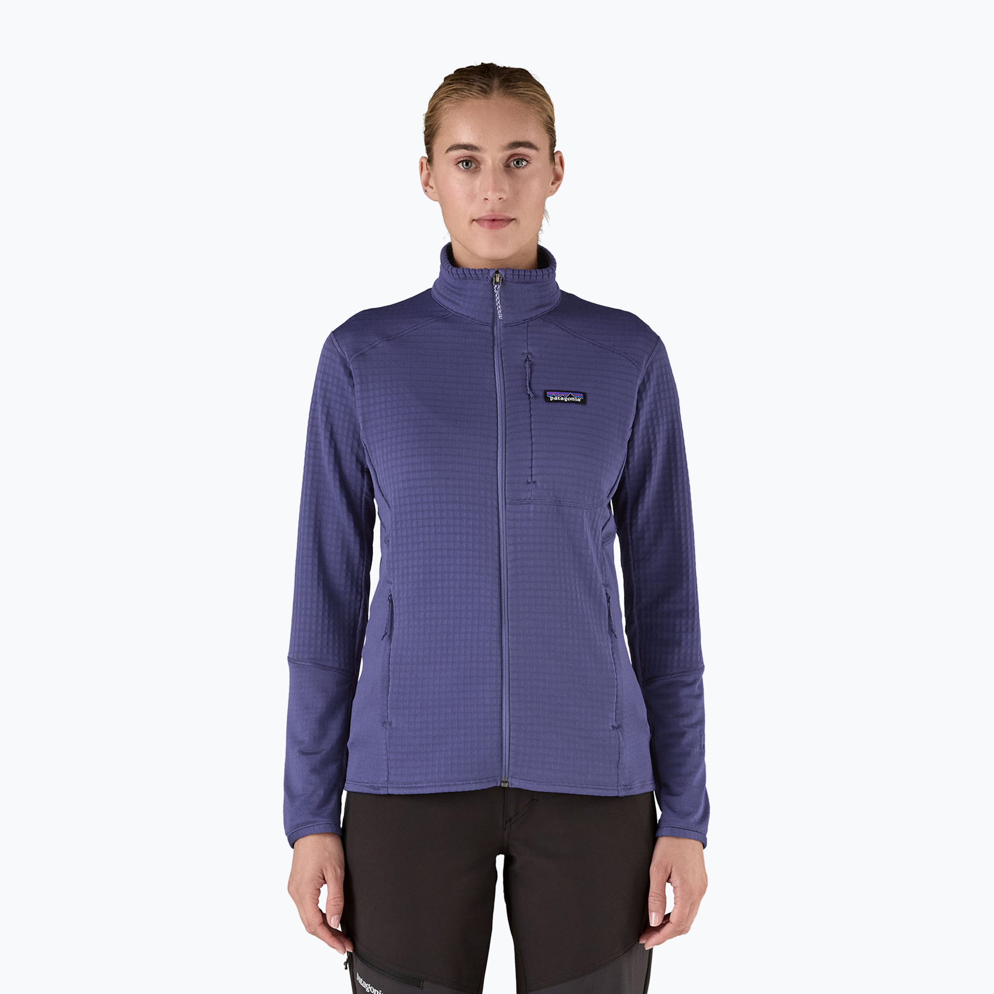 Damen Softshelljacke Patagonia R1 Hybrid Sonnenwende lila