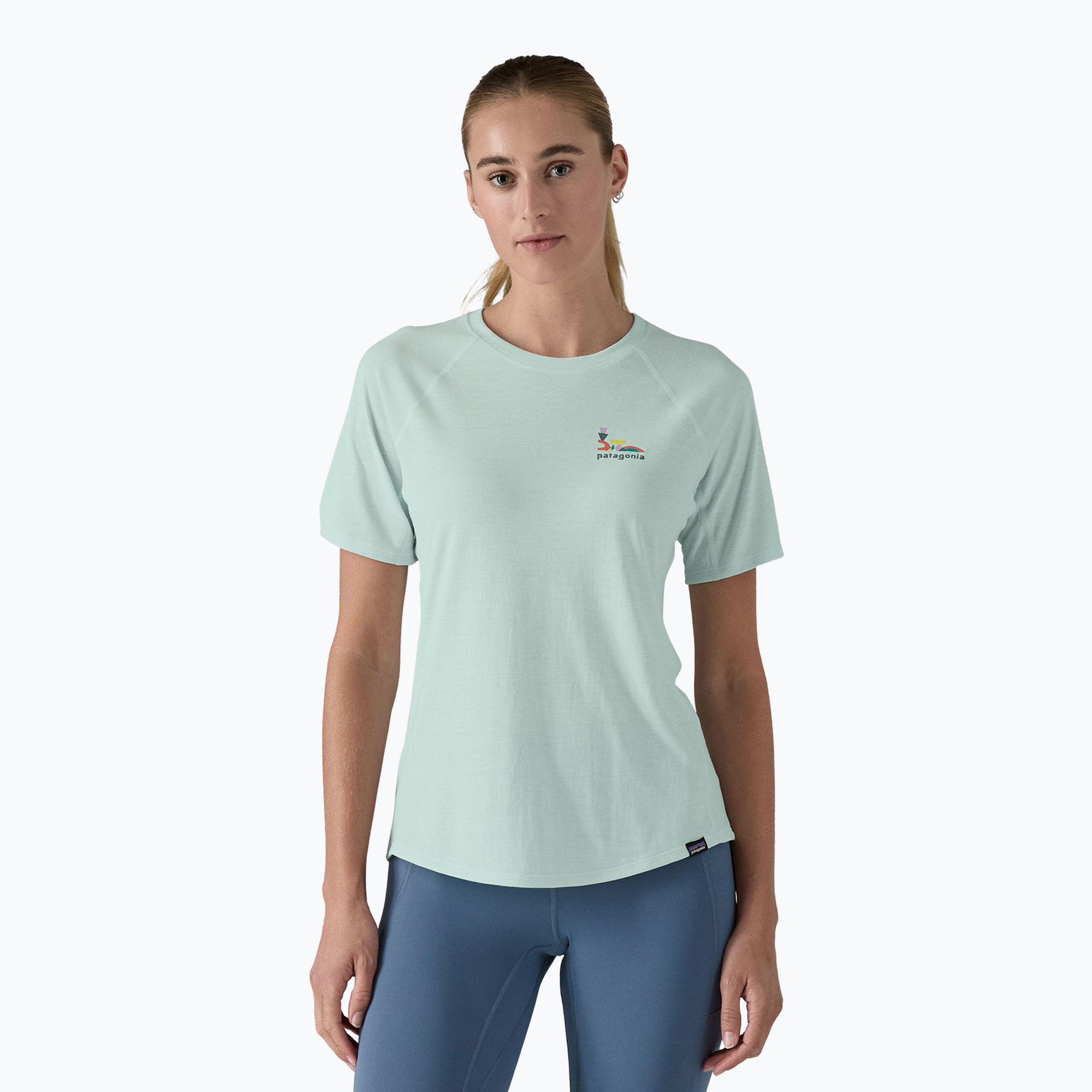 Koszulka damska Patagonia Capilene Cool Trail Graphic lose it/wispy green 