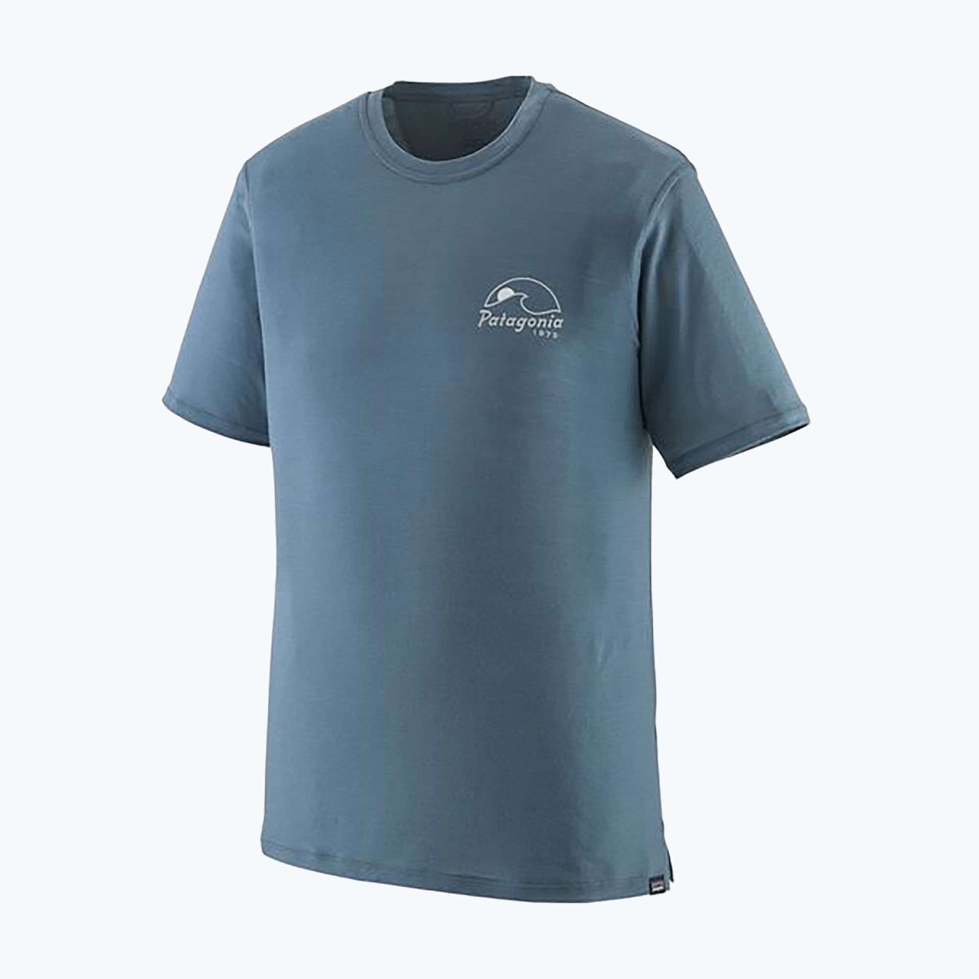 Pánske tričko Patagonia Cap Cool Merino Blend Graphic Shirt imagine moon/utility blue (Cap Cool Merino Blend Graphic Shirt 44590)