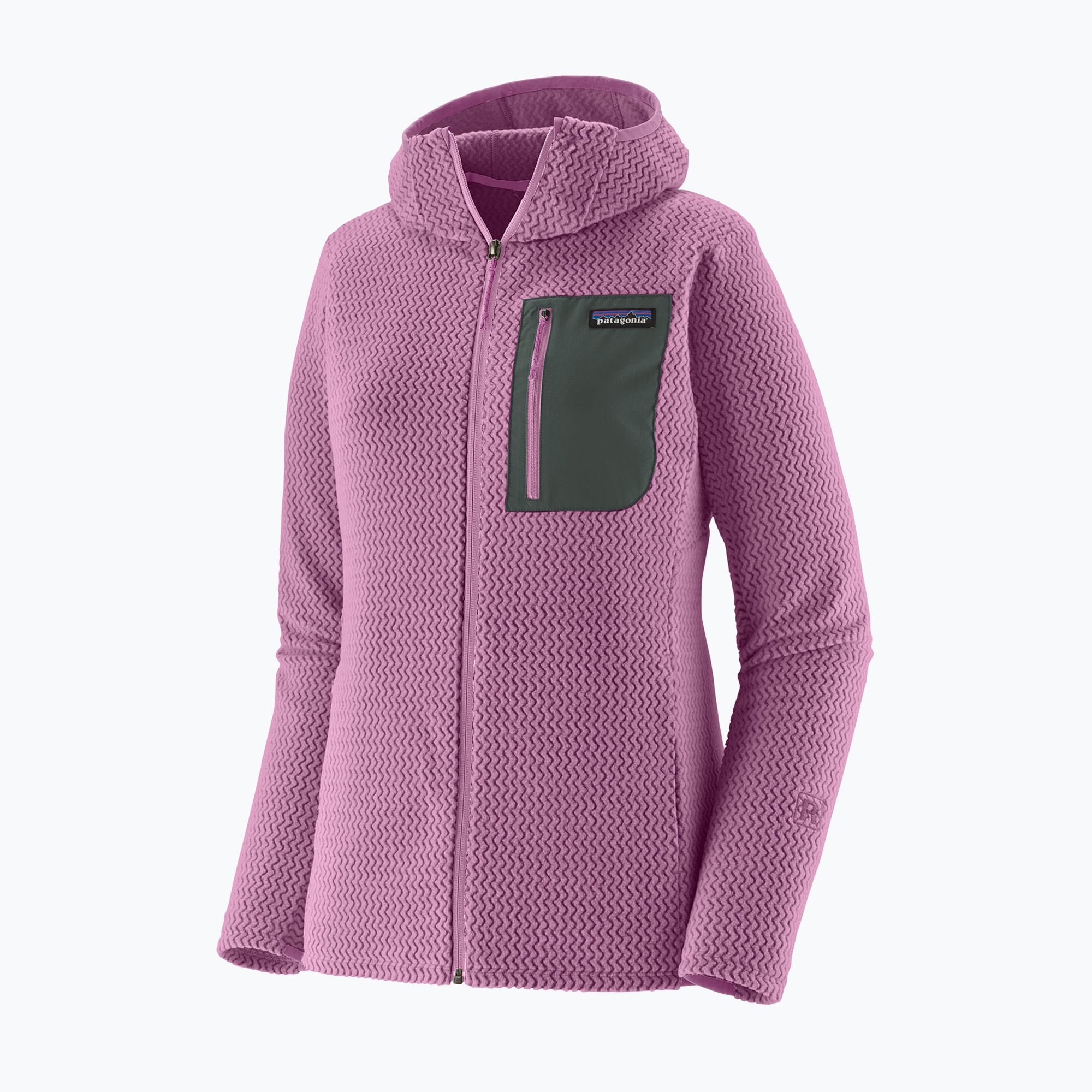 Bluza polarowa damska Patagonia R1 Air Full-Zip Hoody brisk purple 