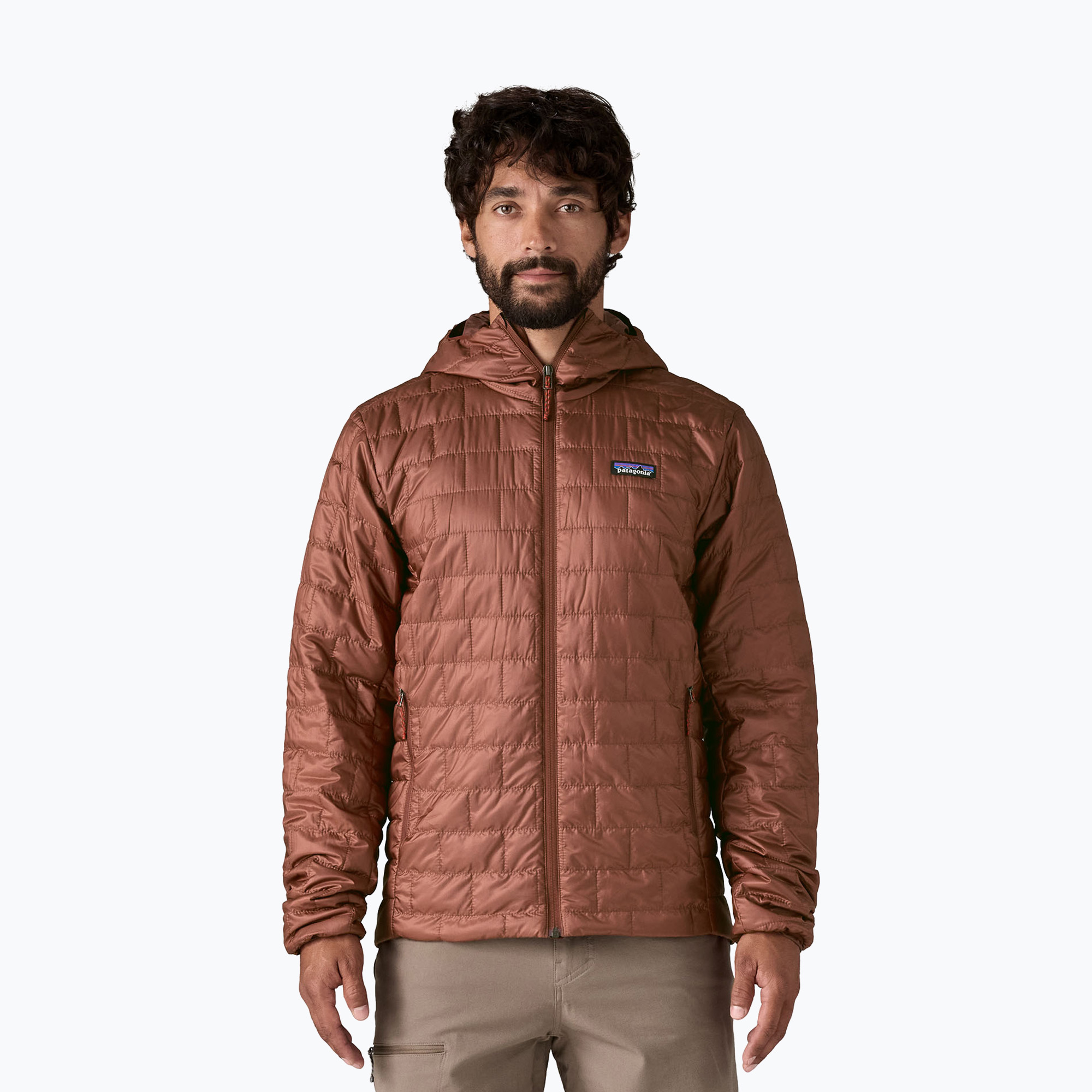Kurtka puchowa męska Patagonia Nano Puff Hoody dried vanilla 