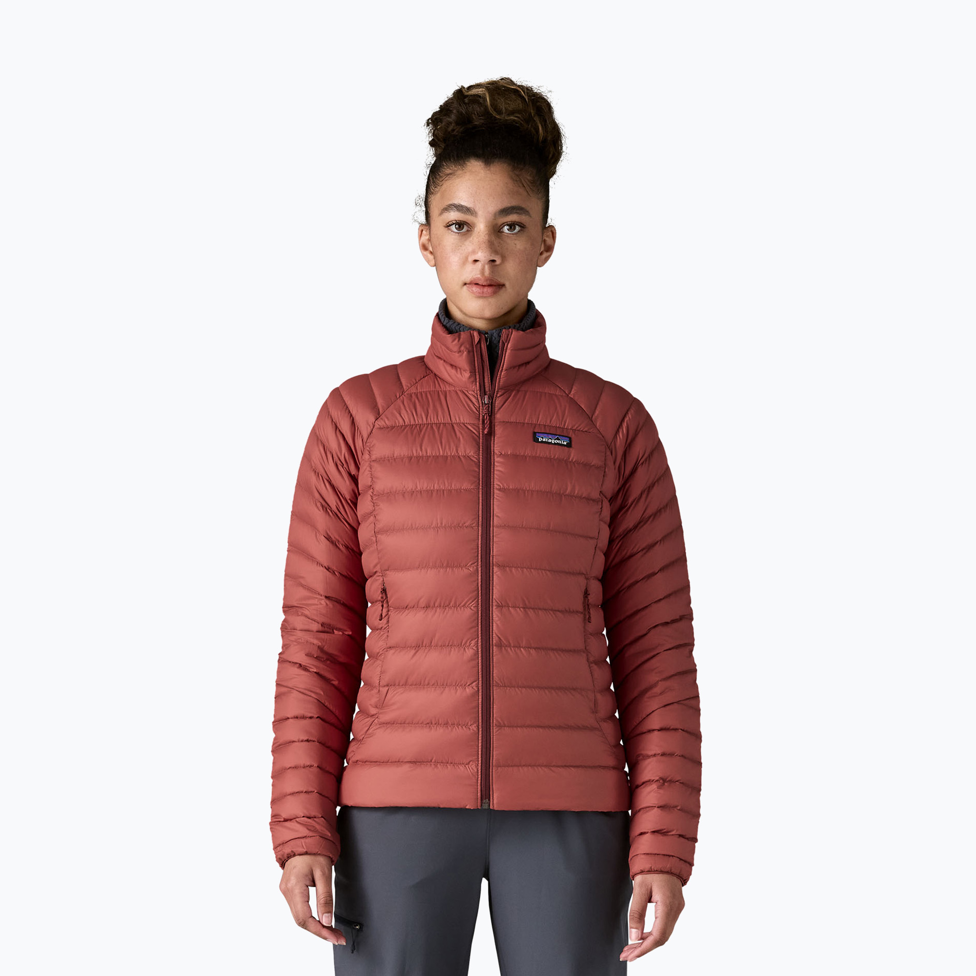 Kurtka puchowa damska Patagonia Down Sweater potters red 