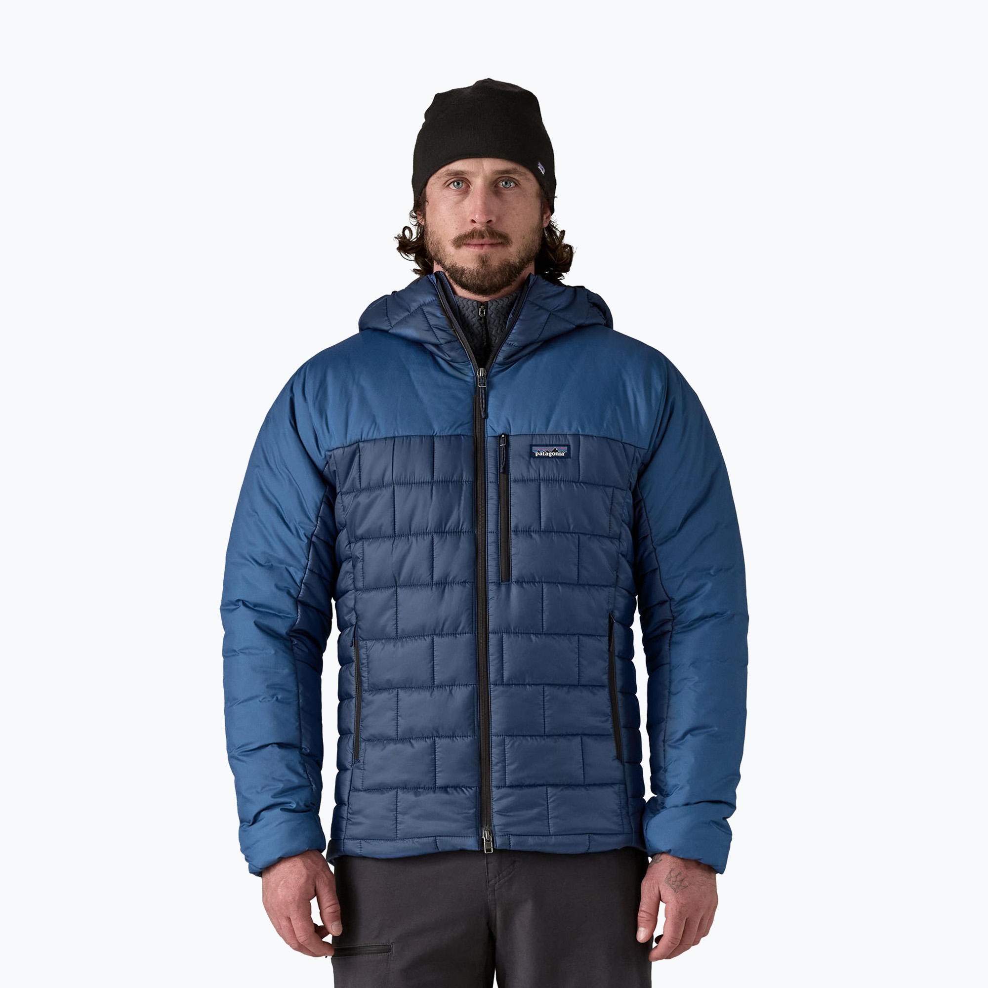 Kurtka ocieplana męska Patagonia Hi-Loft Nano Puff Hoody clement blue 