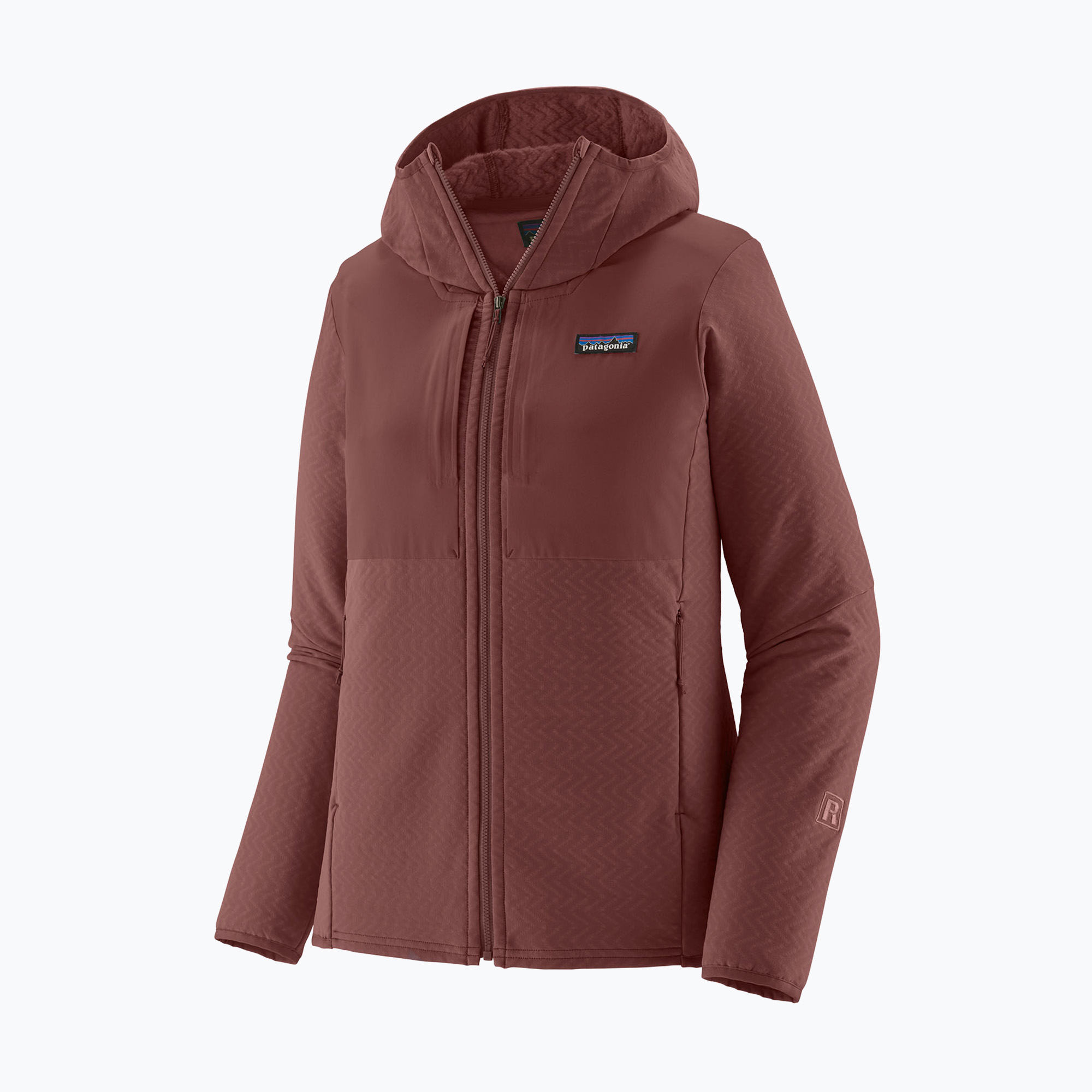 Kurtka softshell damska Patagonia R2 CrossStrata Hoody dark ruby 