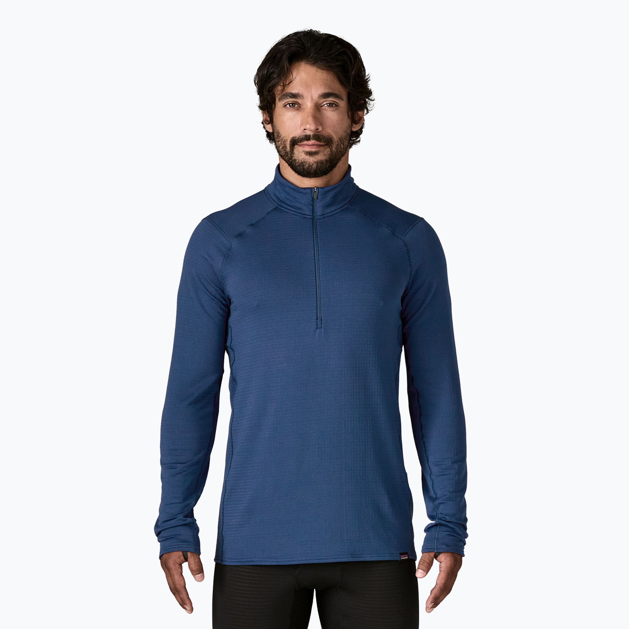 Bluza męska Patagonia Cap Termal Weight Zip Neck clement blue 