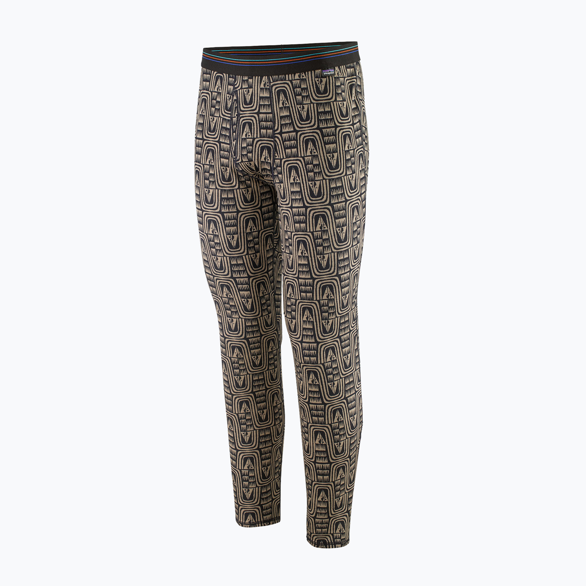 Spodnie termoaktywne męskie Patagonia Cap Mid Weight Bottoms flow/sunken blue 